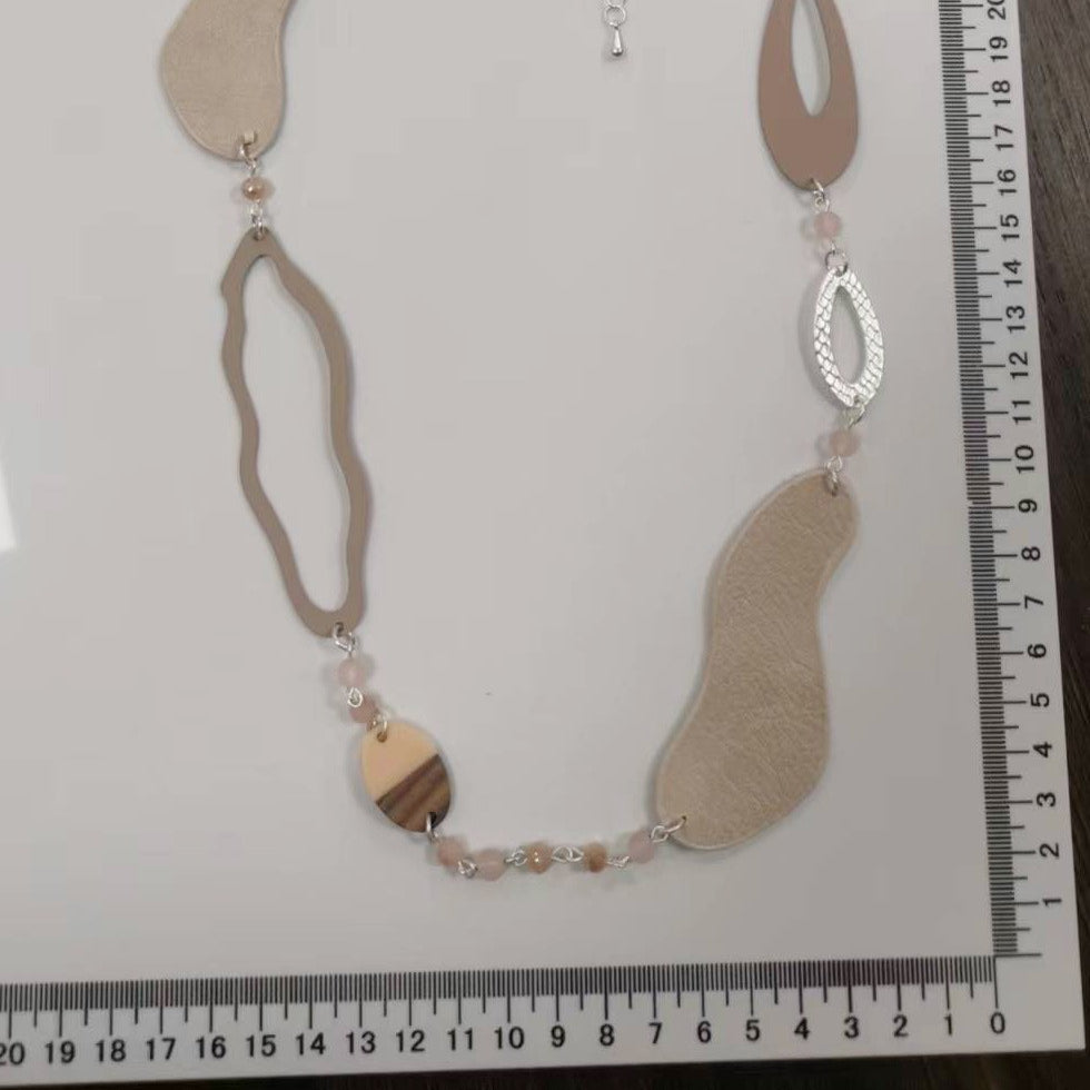 Behemia Geometry Chain Long Necklace N4837