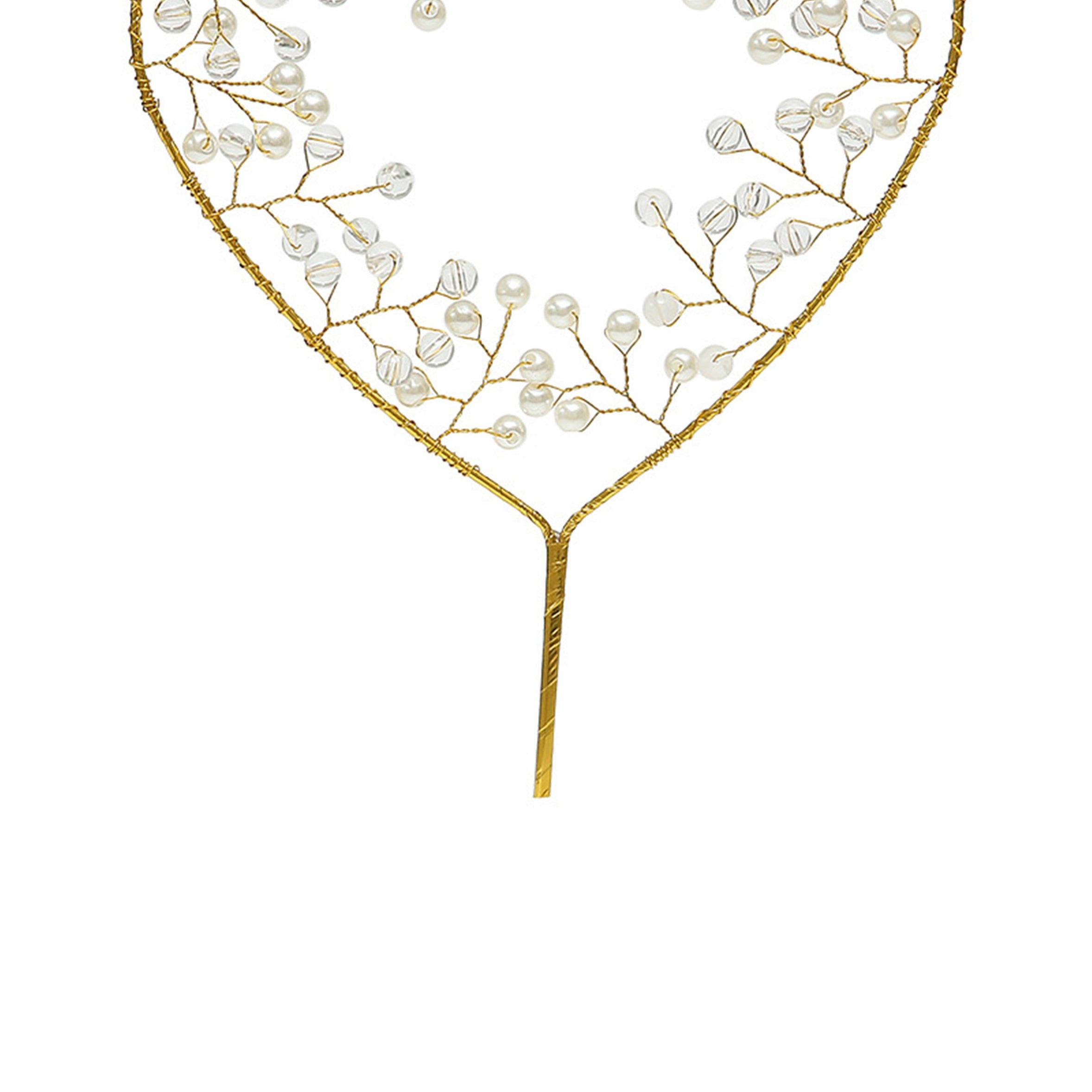 Heart Pearl Birthday Cake Decoration MIS0938