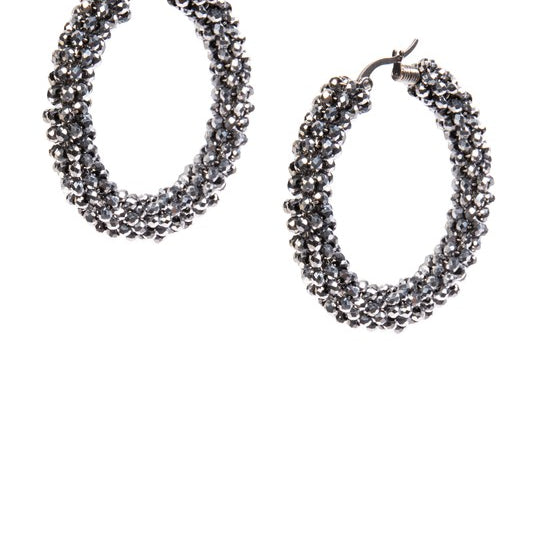 Crystal Hoop Earrings E8609