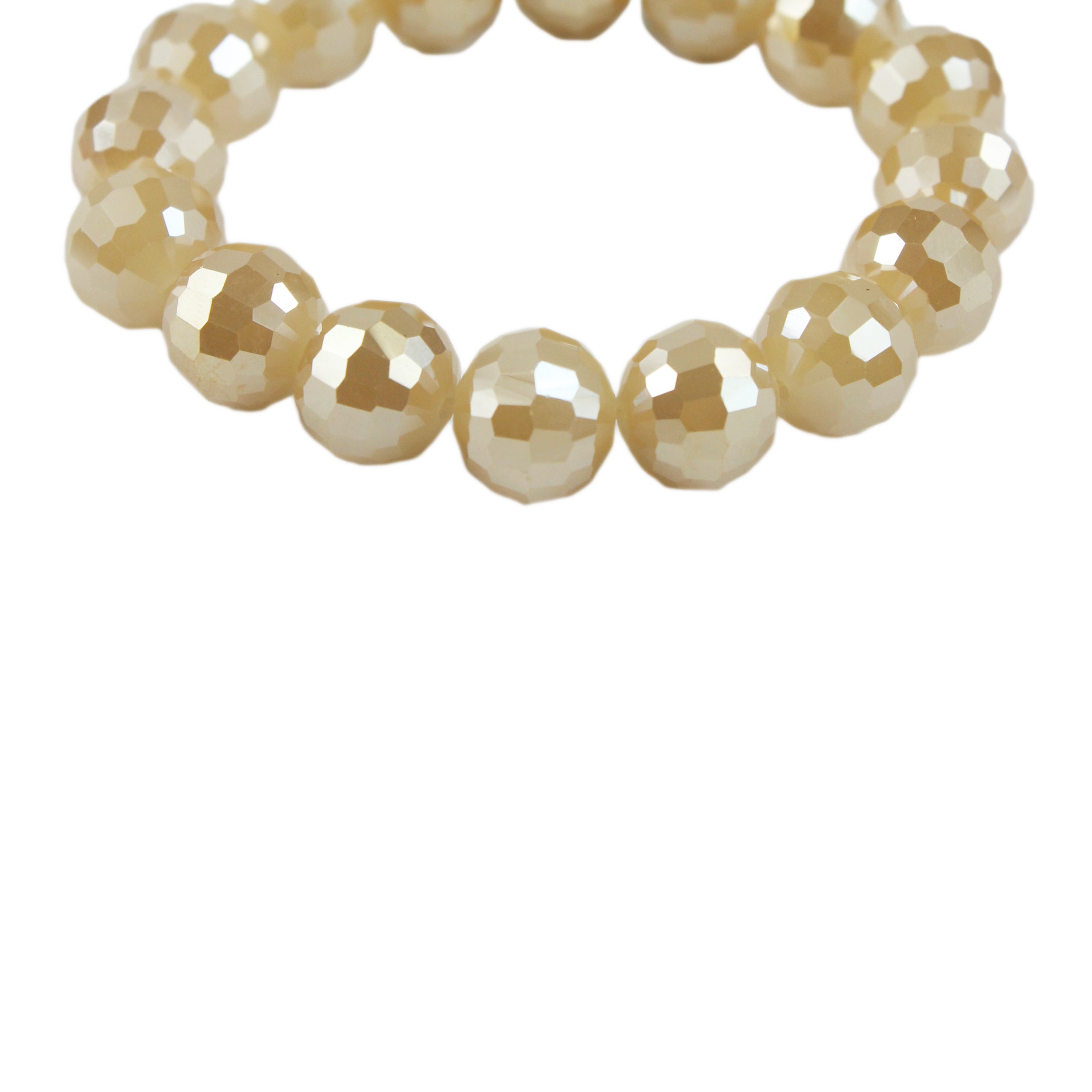 Pulsera elástica con cuentas facetadas para mujer de moda B1229