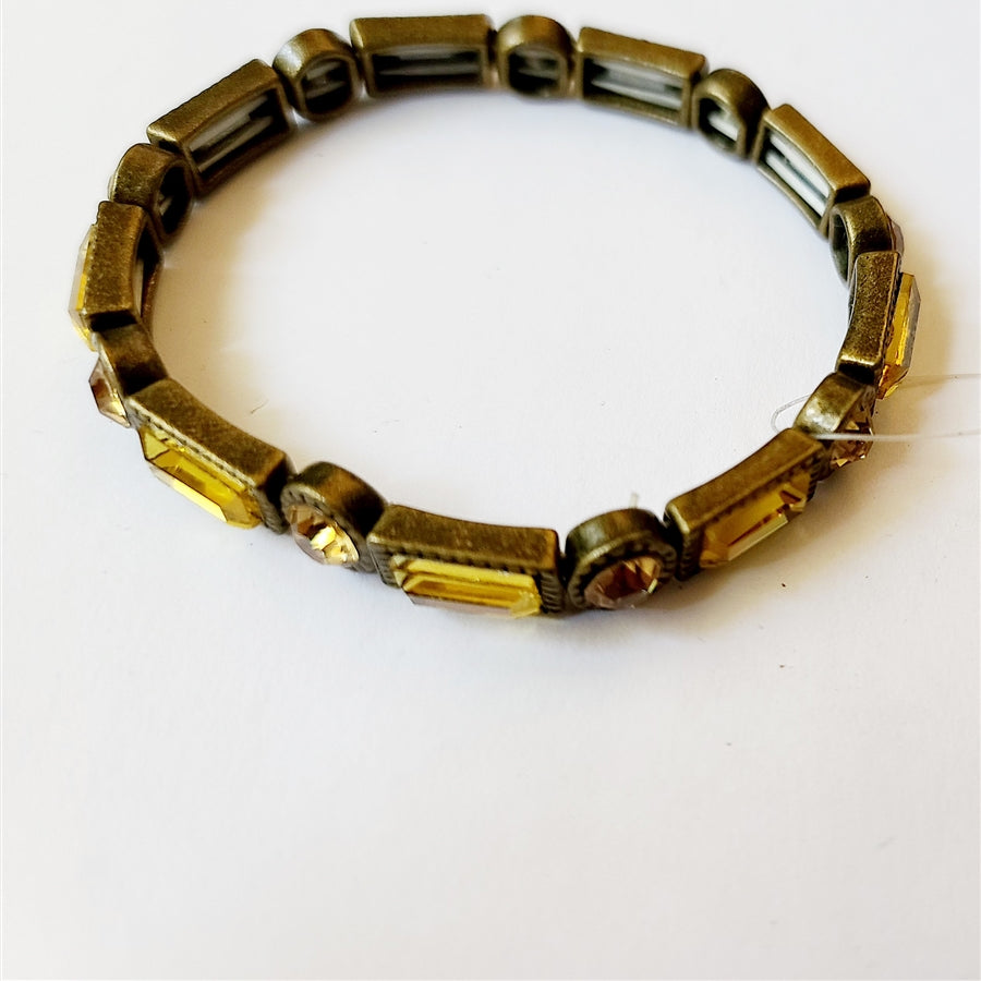 Metal Crystal Beads Bracelets Set B1380