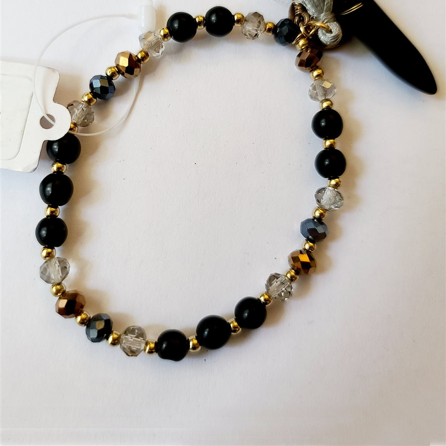 Crystal Beaded Tassel Bracelets B1536