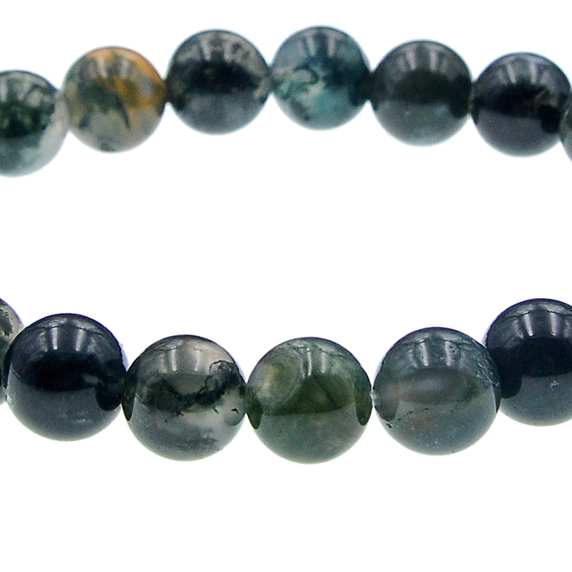 Indian Agate Stone Stretch Bracelets B1590-6MM