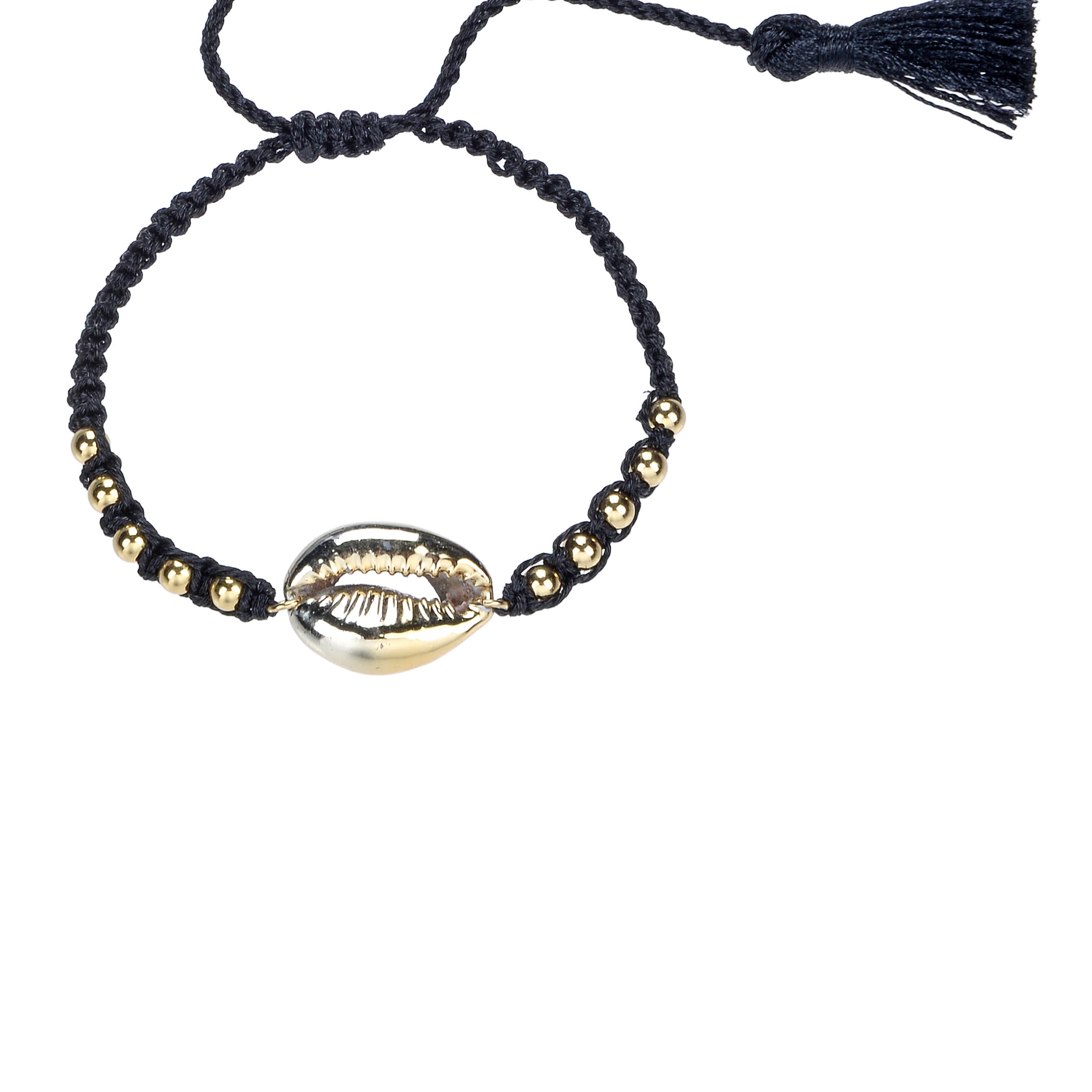 Pulsera de cuentas de cuerda trenzada B1965