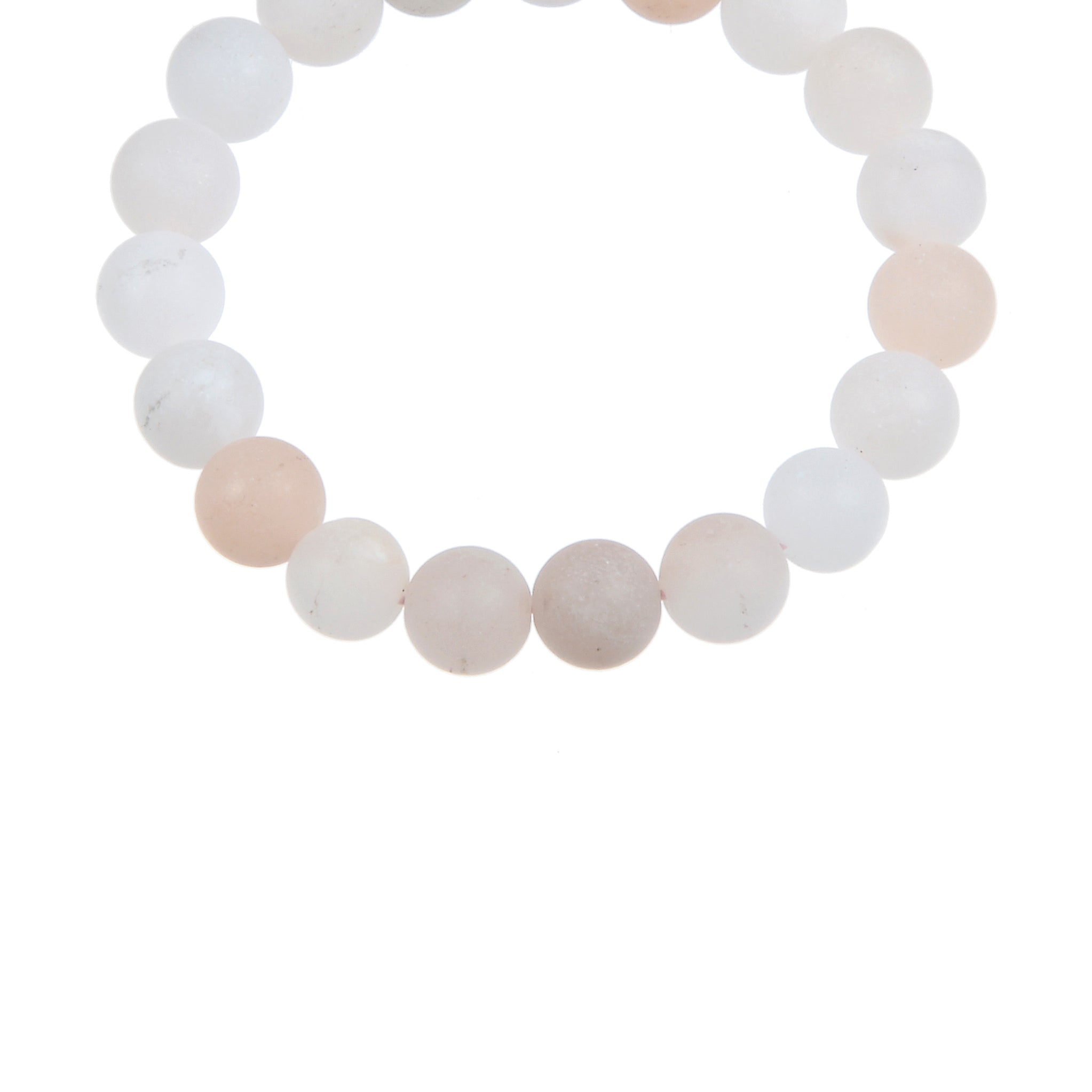 Pink Aventurine Matte Stretch Stone Bracelet B1968-10MM