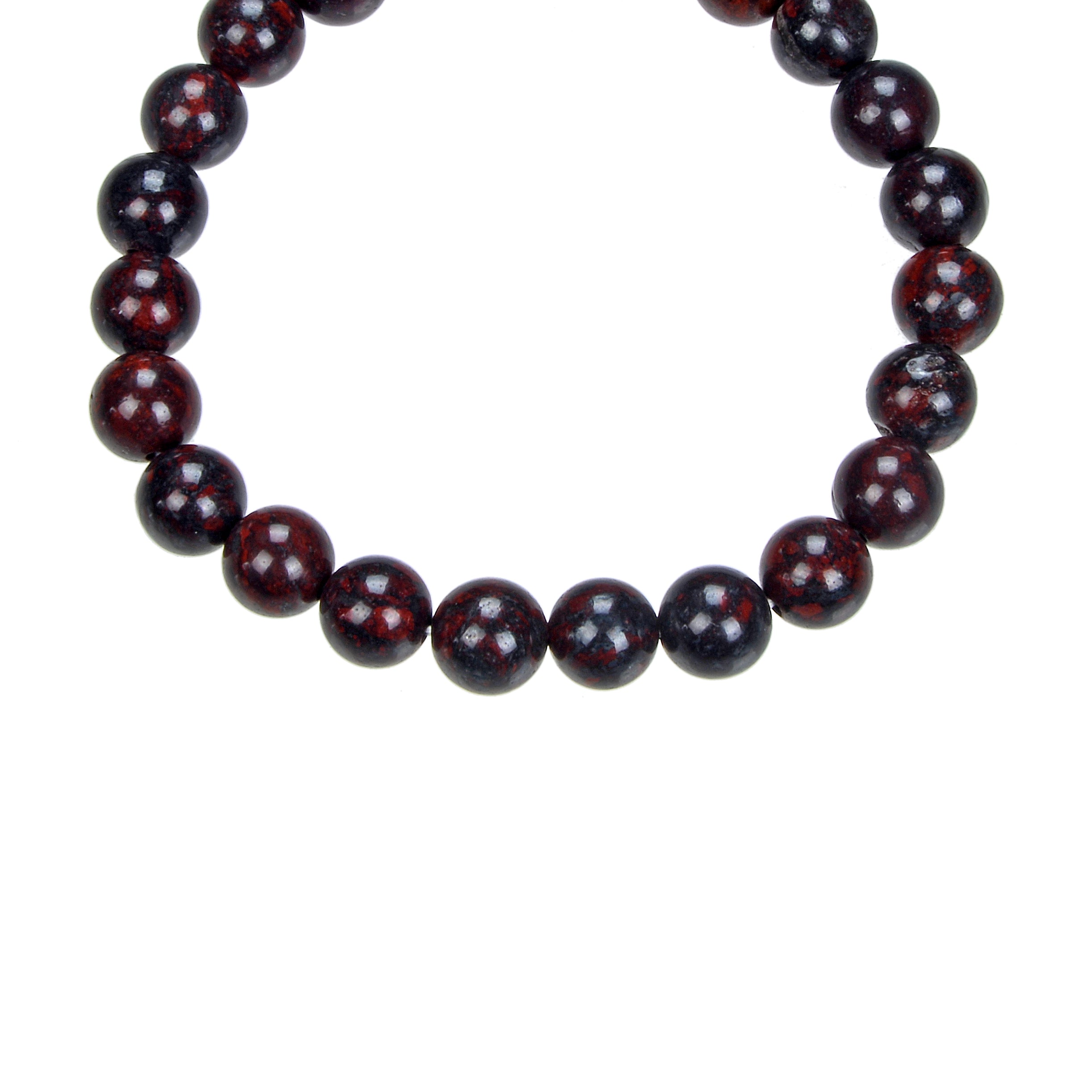 Phosphosiderite Stone Stretch Bracelet B3716-8MM