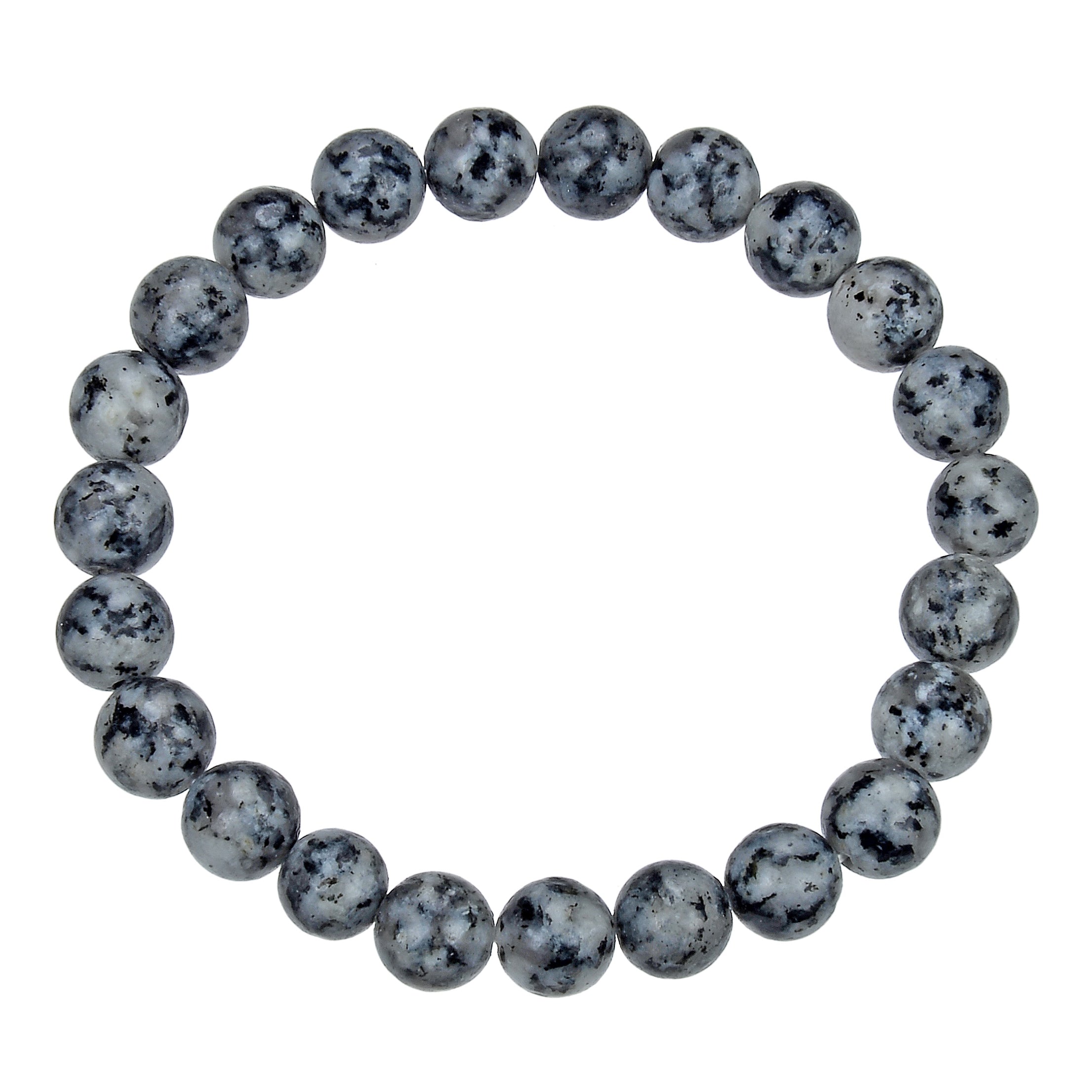 Black Sesame Jasper Stretch Bracelets B1989-8MM