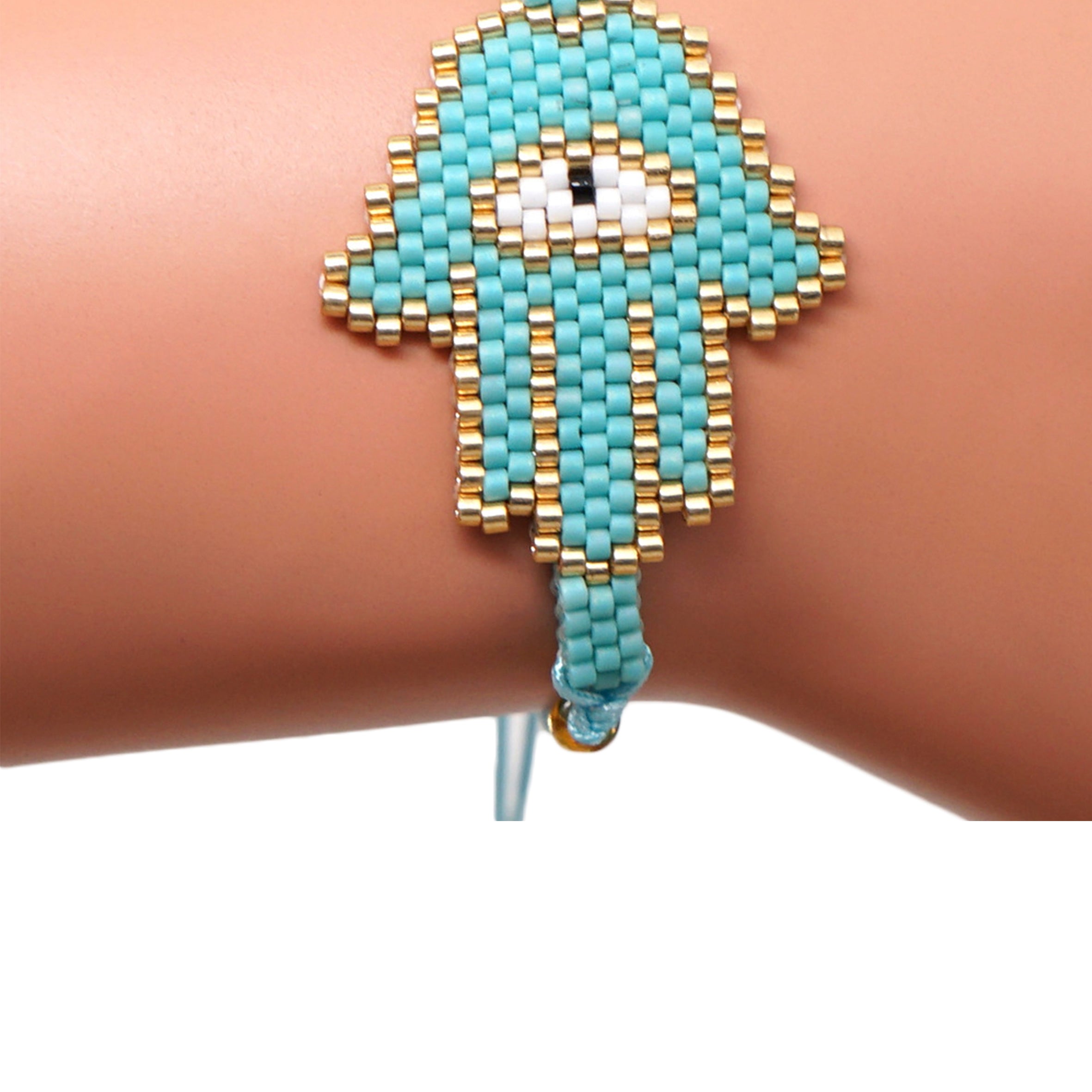 Pulseras de cuentas de semillas de palma B2145