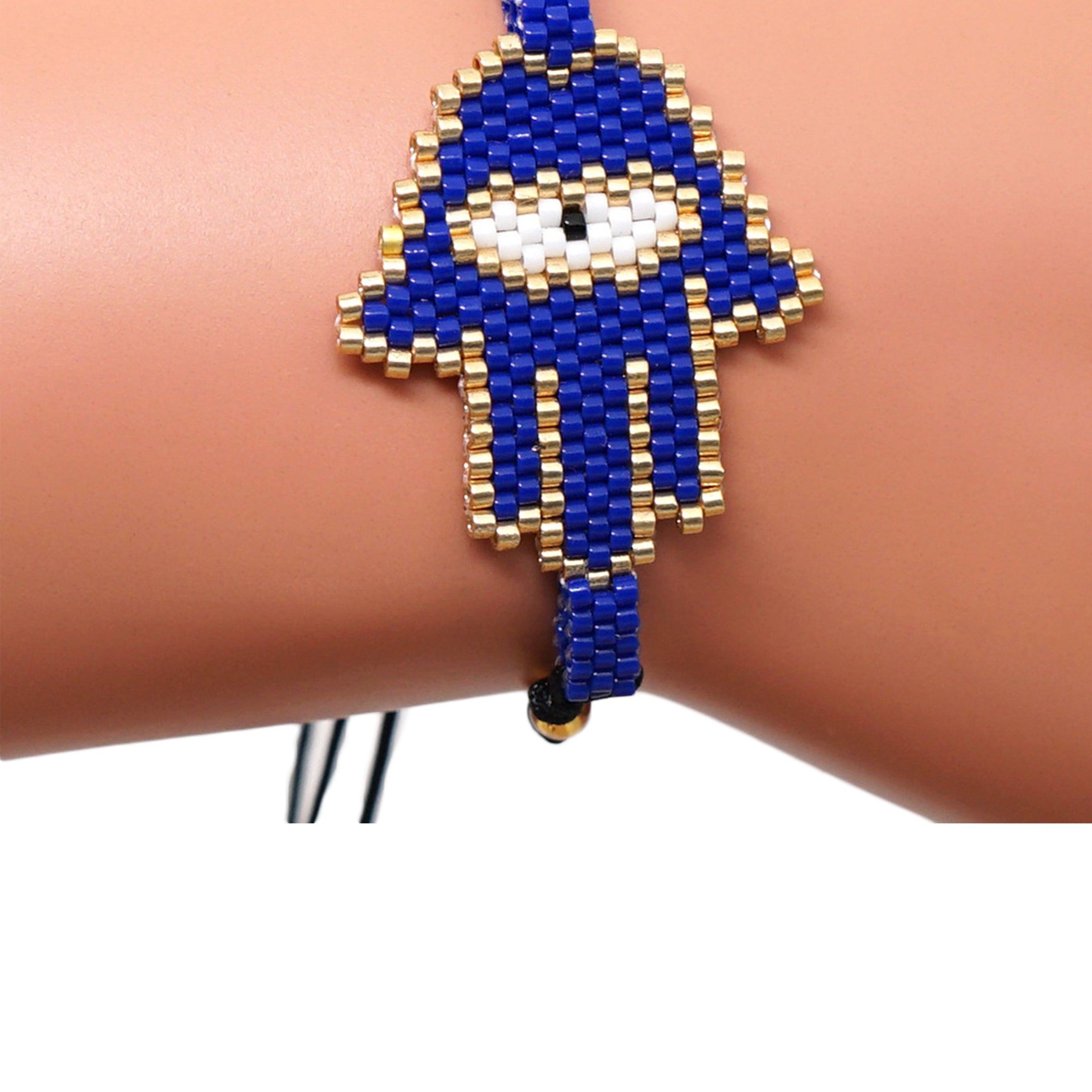 Pulseras de cuentas de semillas de palma B2145