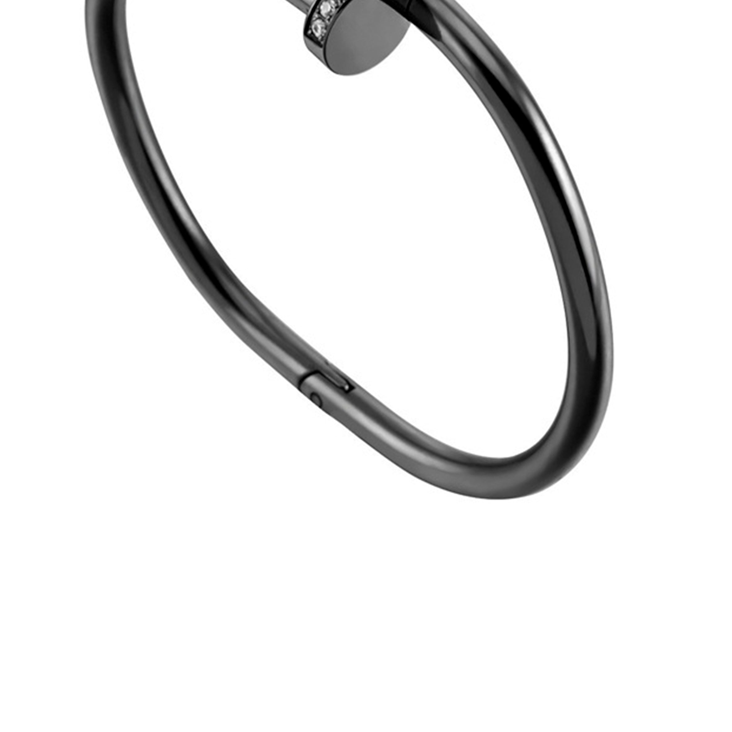 Pulseras de acero inoxidable con diamantes de imitación para uñas