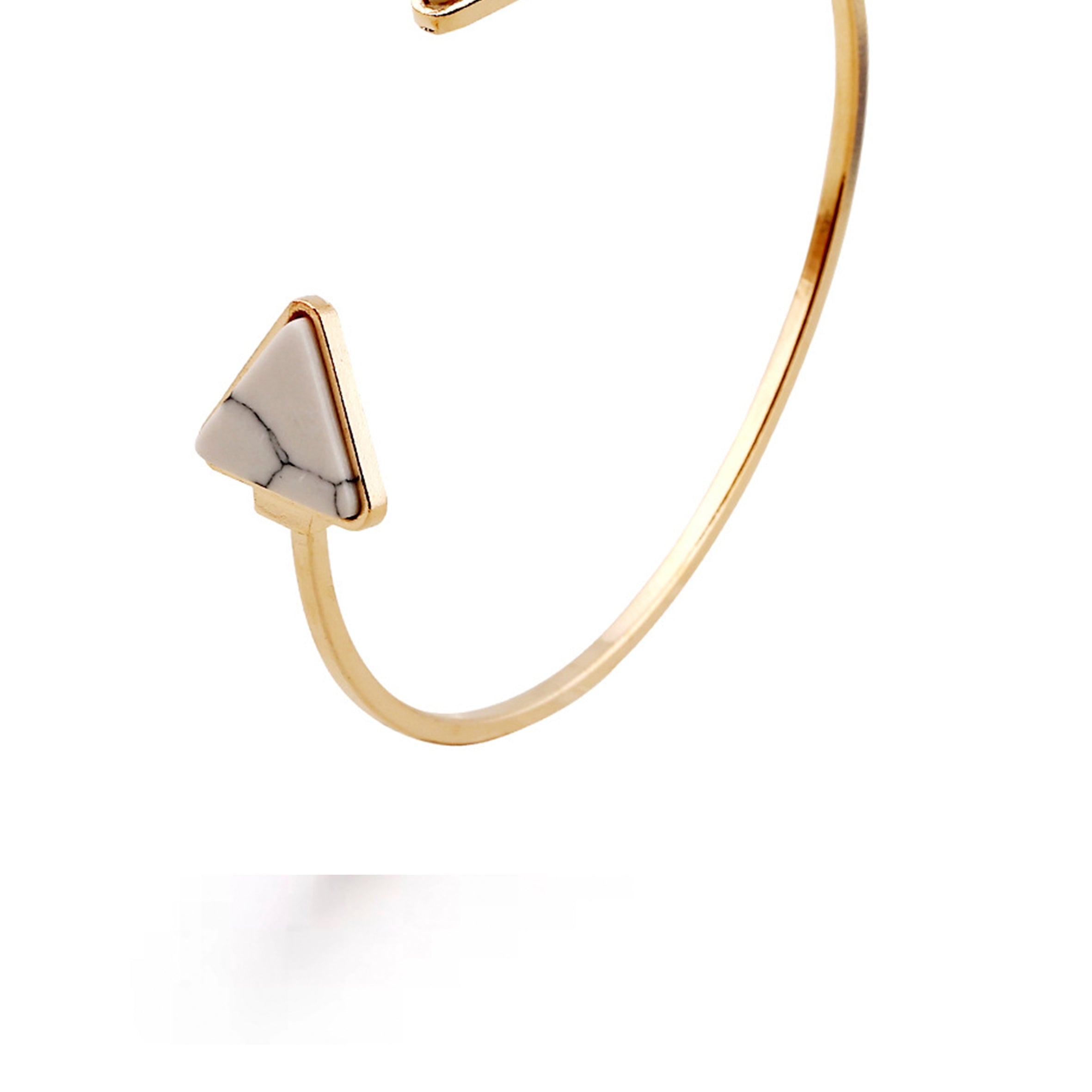 Brazaletes triangulares de turquesa B2440