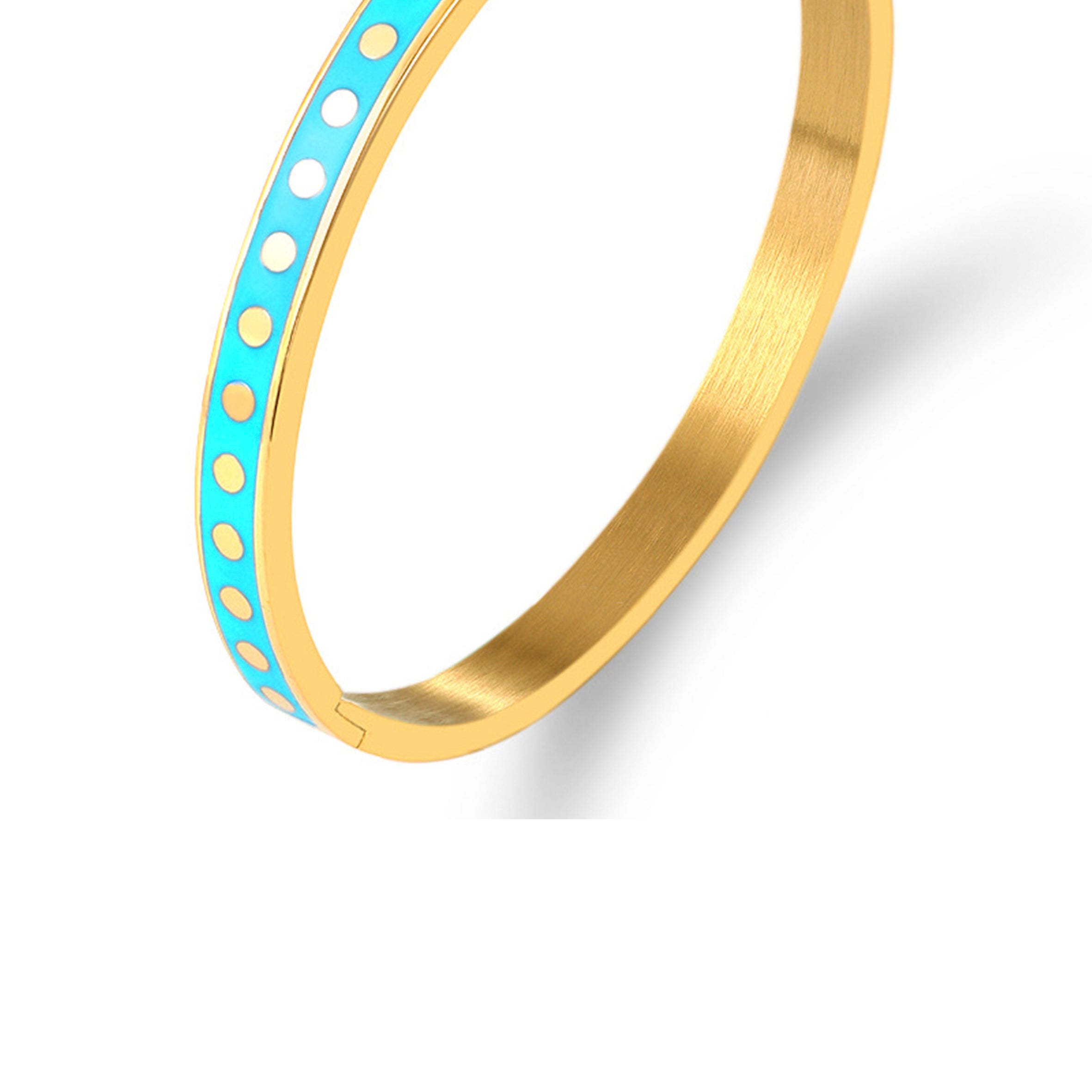 Pulsera de acero inoxidable con puntos B2495