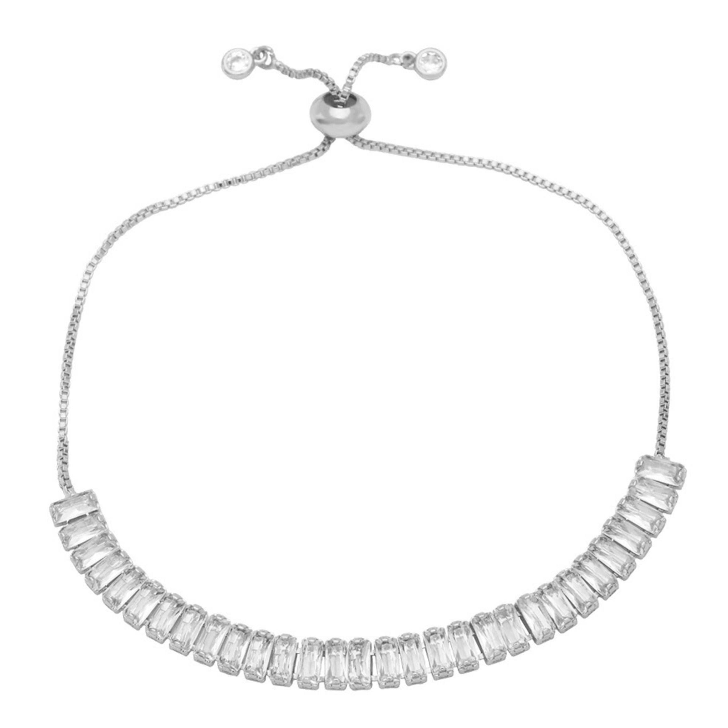 Pulseras de cadena con circonitas cúbicas B2530