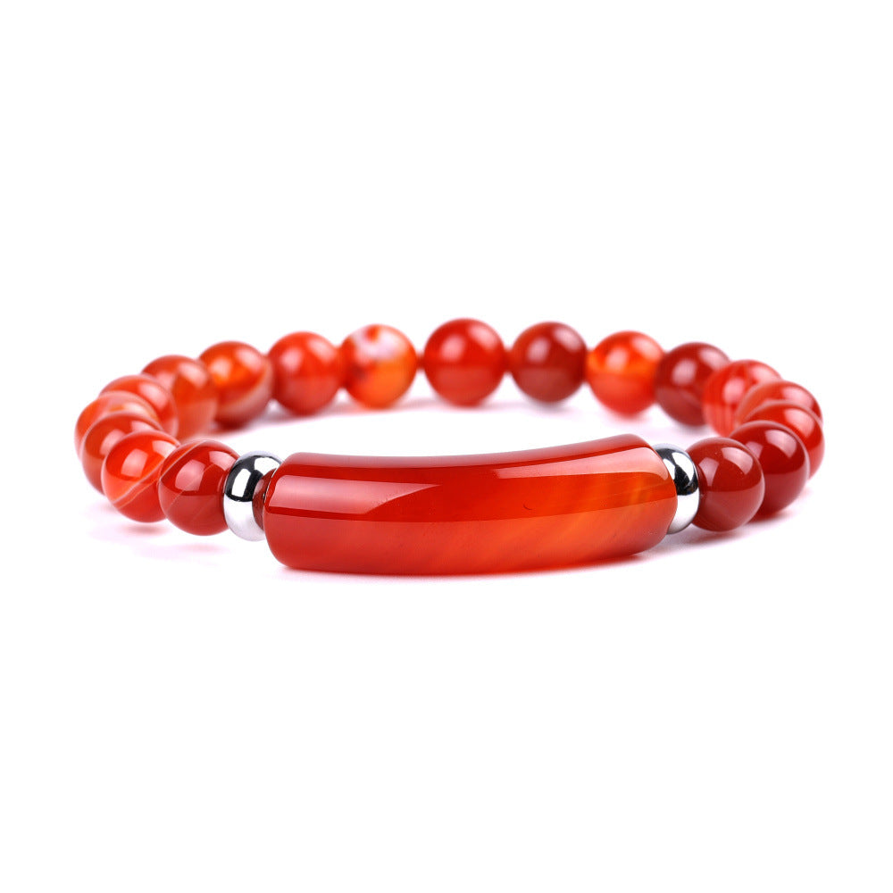 Natural Stone Bead Strech Bracelet B2617