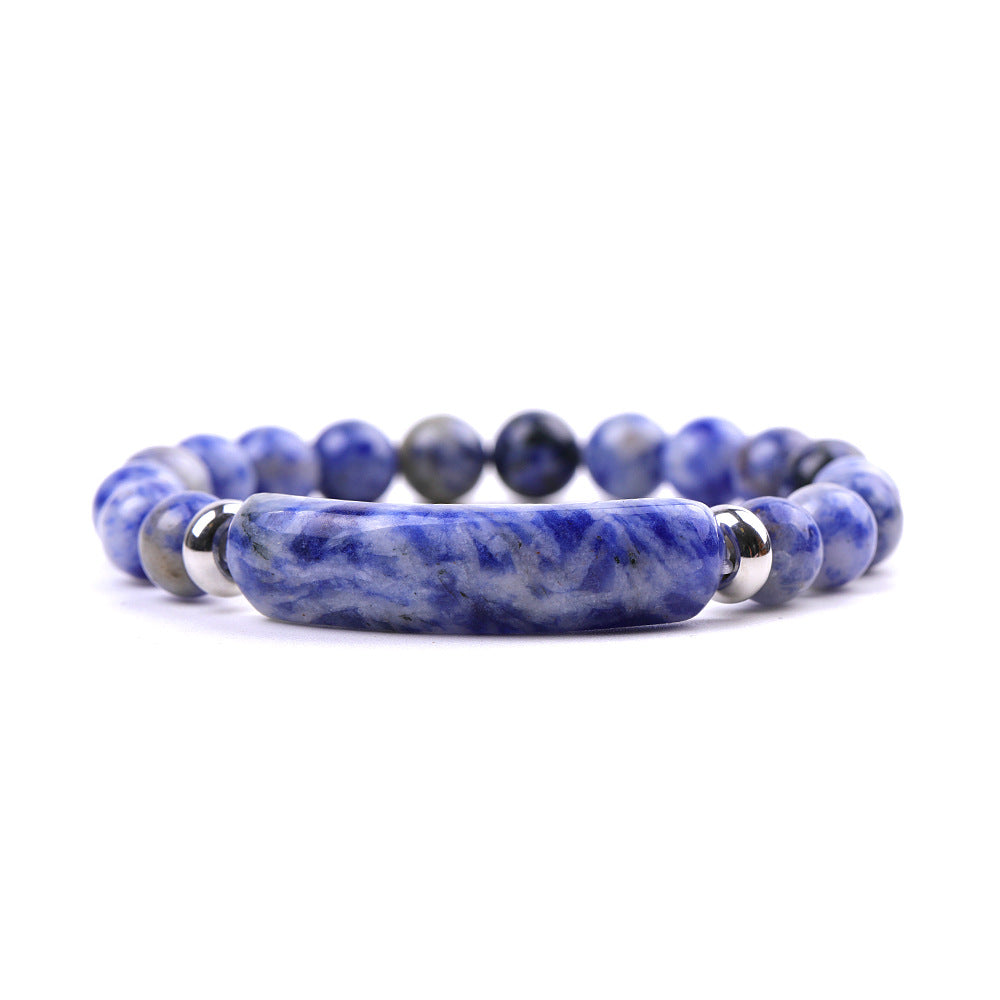 Natural Stone Bead Strech Bracelet B2617