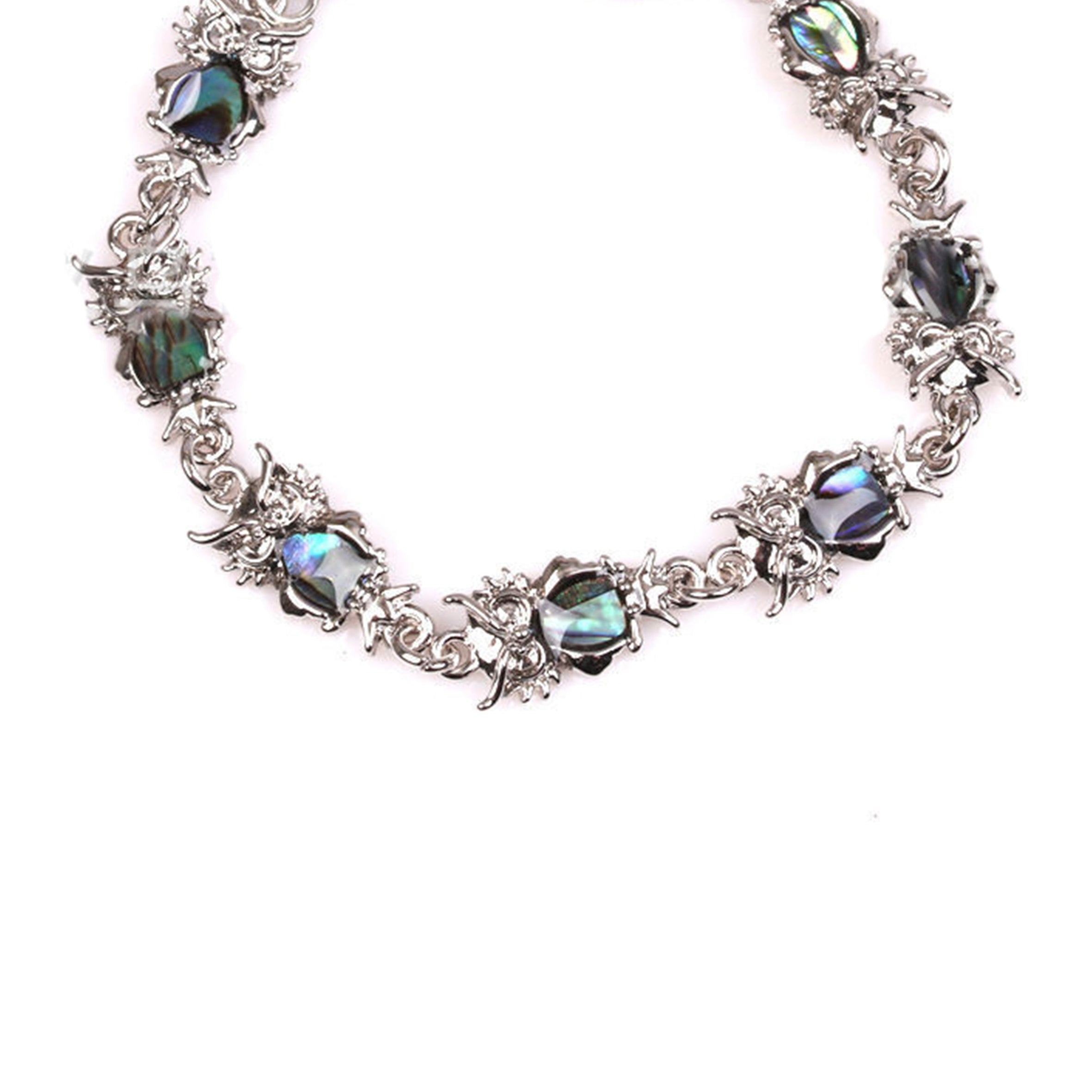 Owl Mother Of Pearl Chain Bracelet B2679