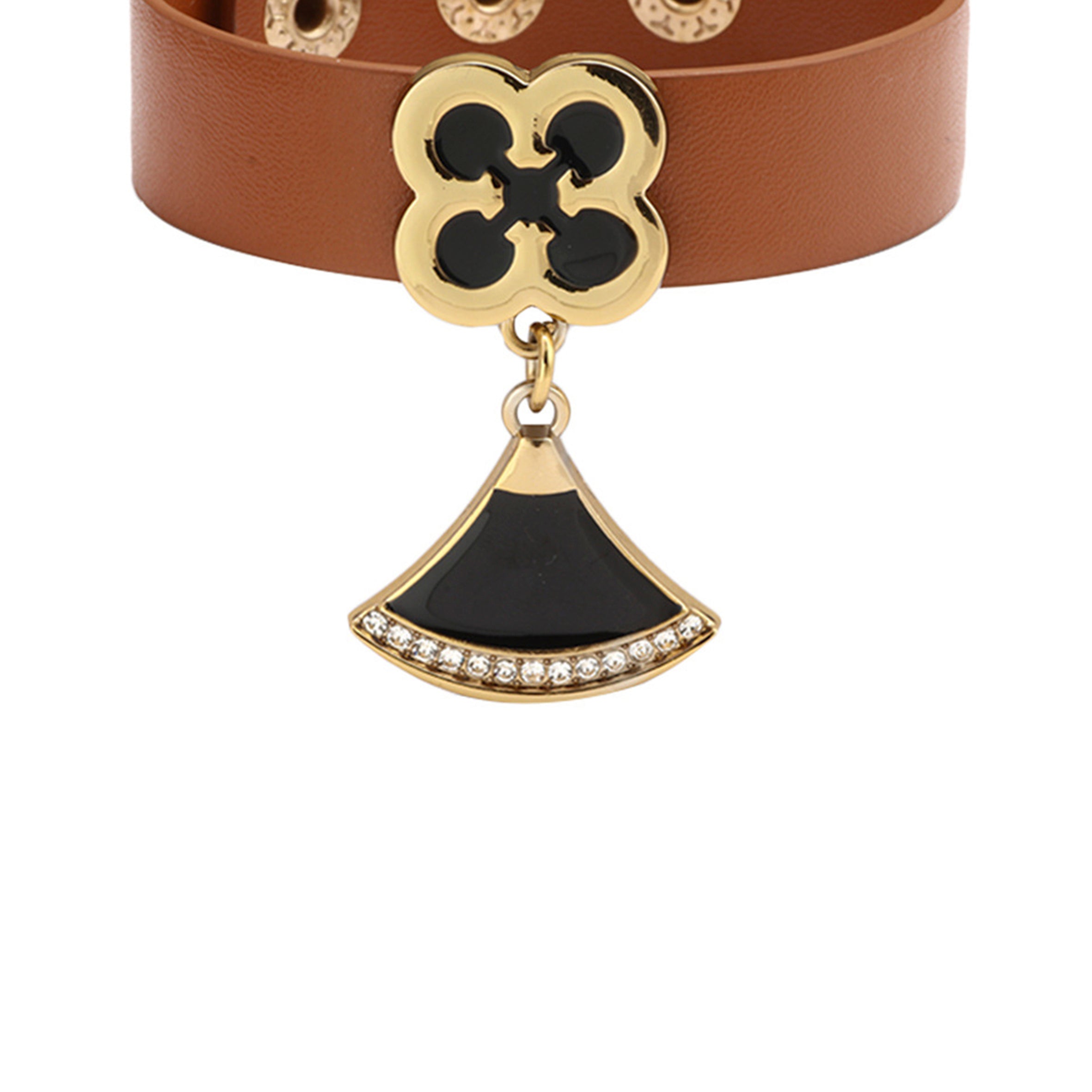 Clover Tassel Leather Bracelet B2852