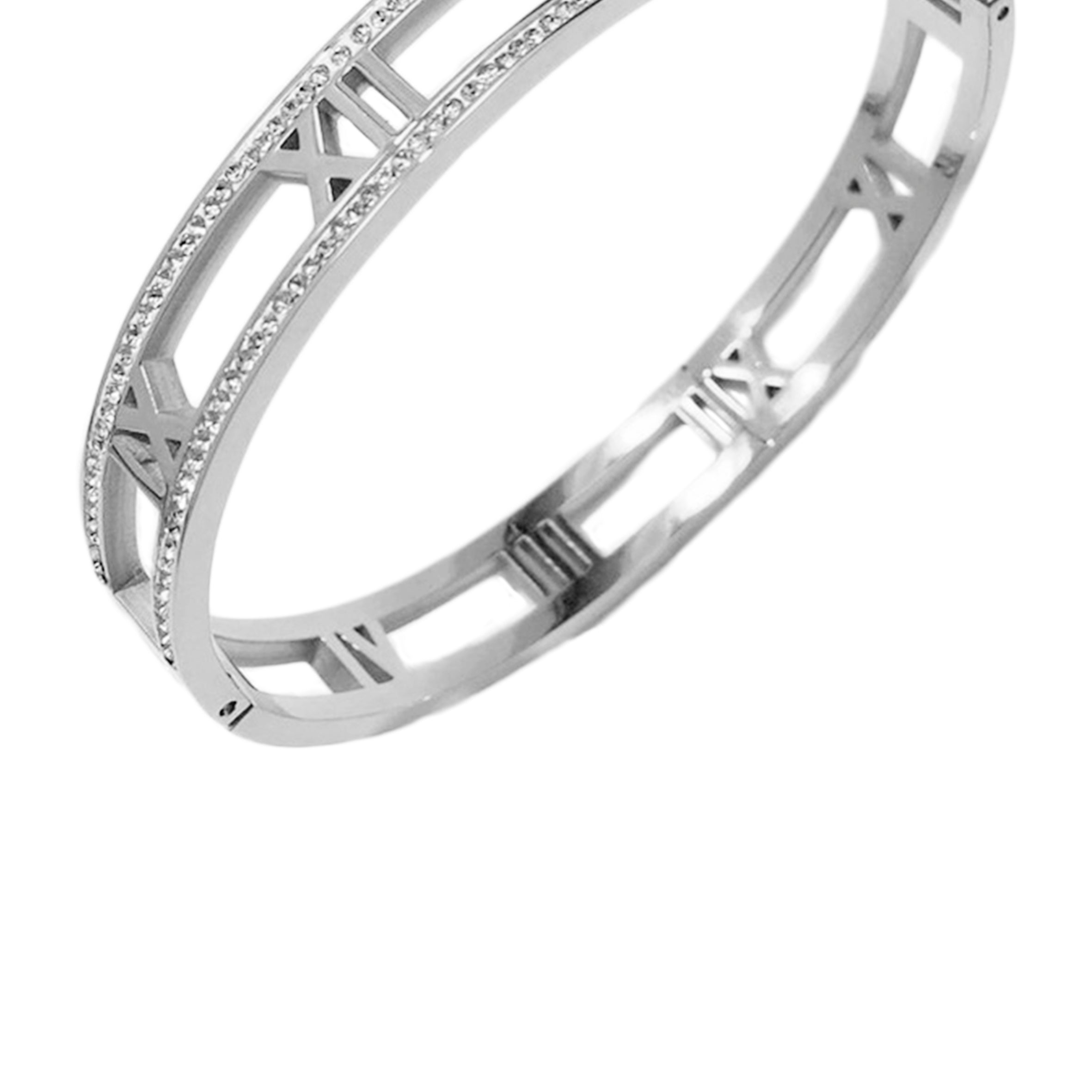 Roman Numerals Stainless Steel Bracelet B2916