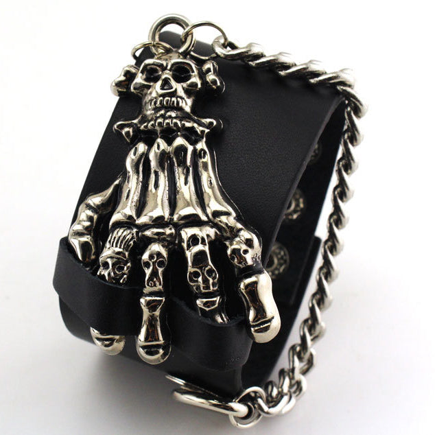 Punk Ghost Claw Chain Snap Bracelet B3069
