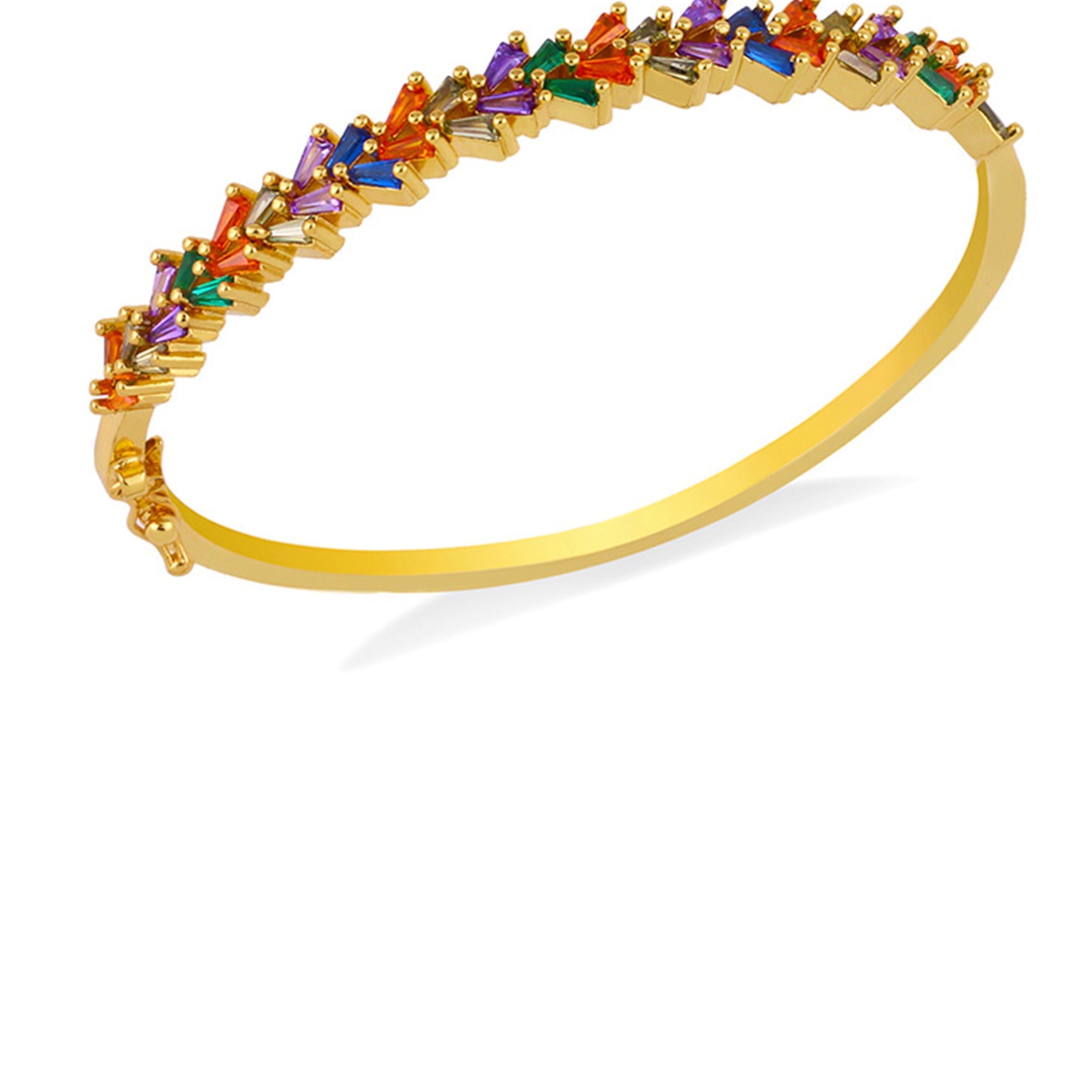 Pulsera de cobre con circonitas y espigas de trigo B3324