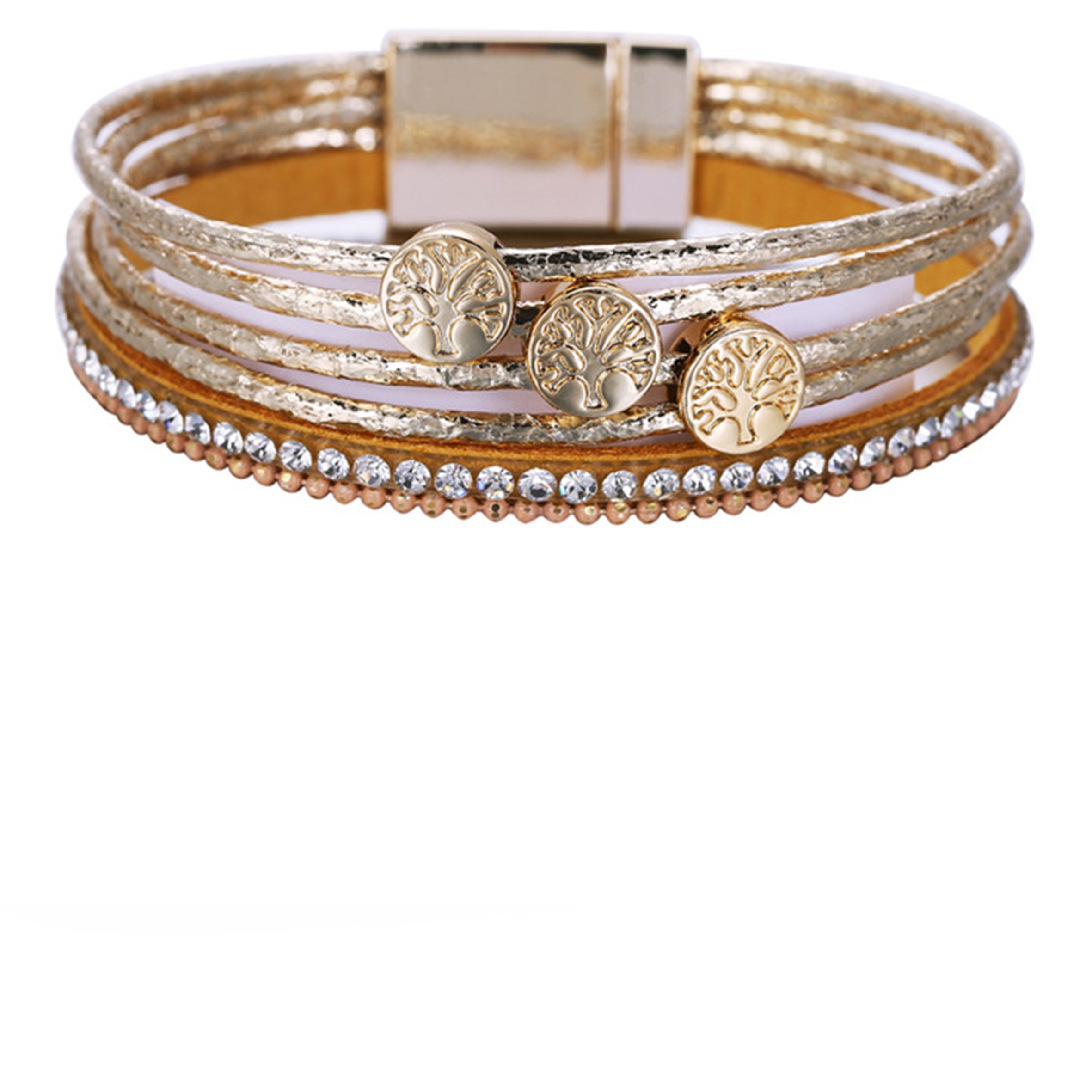 Pulsera magnética multicapa del árbol de la vida B4006