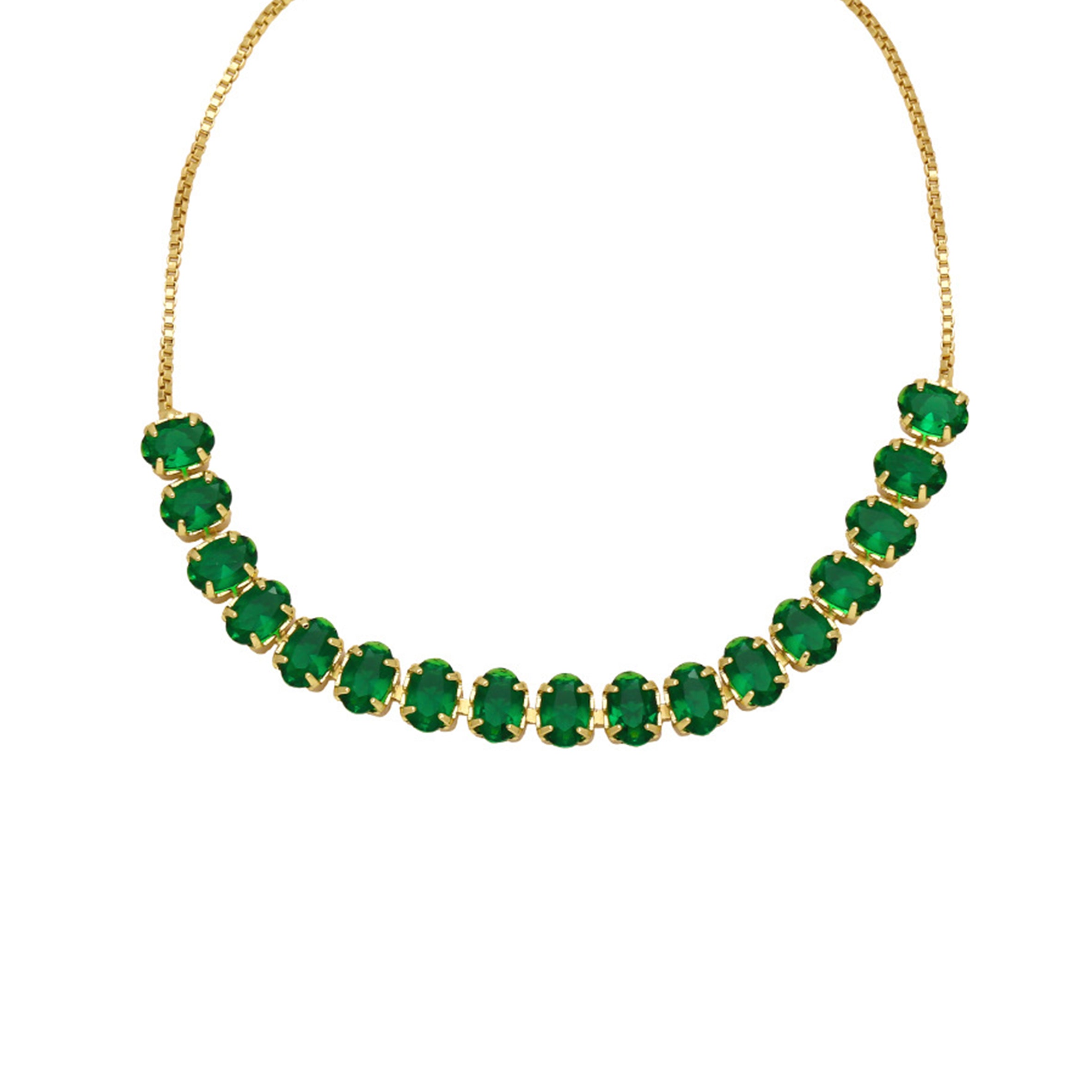 Pulsera de cadena con cuentas de circonita cúbica B4029