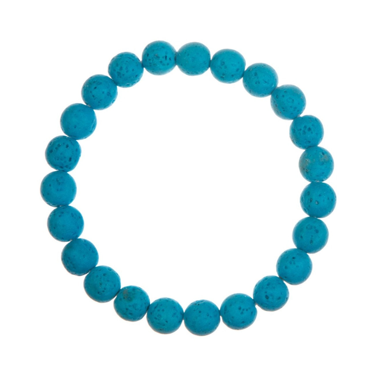 Pulsera de cuentas de piedra de lava de 8 mm B4044