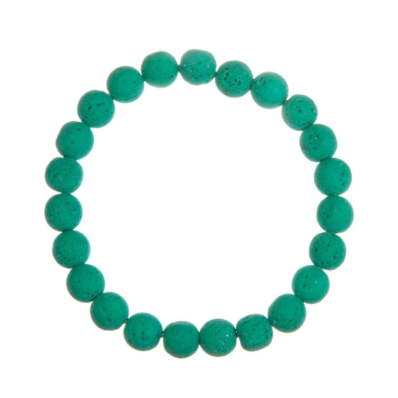 Pulsera de cuentas de piedra de lava de 8 mm B4044