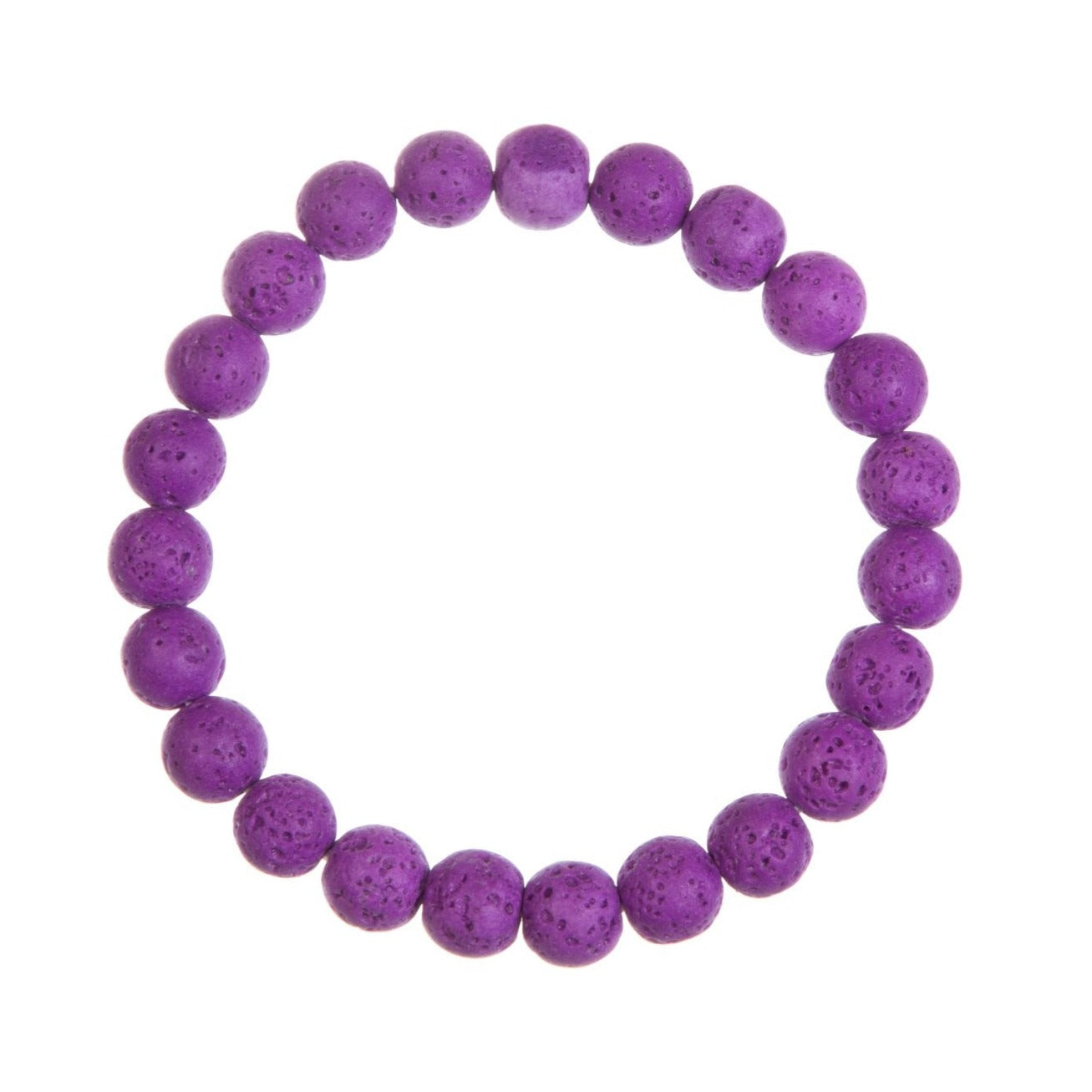 Pulsera de cuentas de piedra de lava de 8 mm B4044