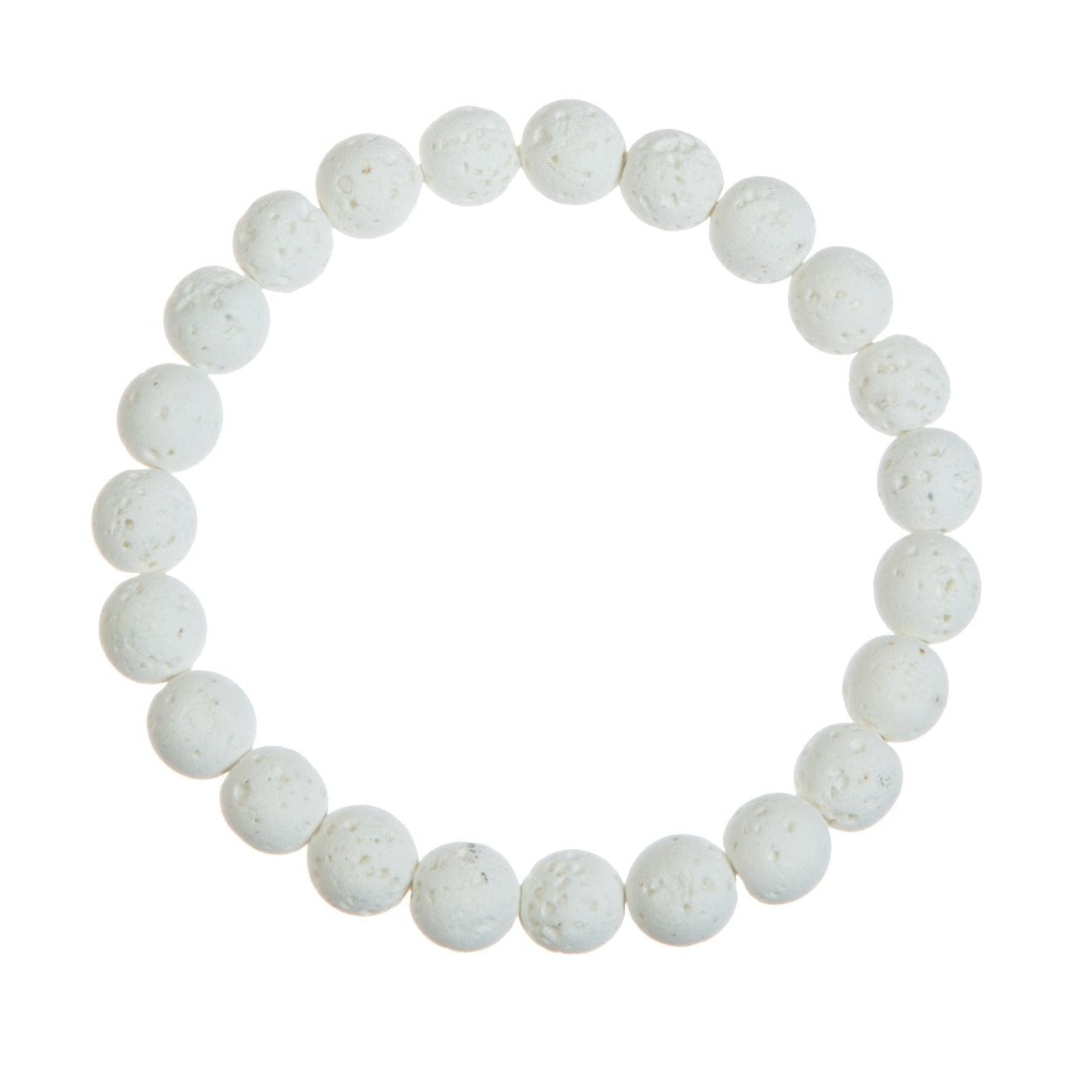 Pulsera de cuentas de piedra de lava de 8 mm B4044