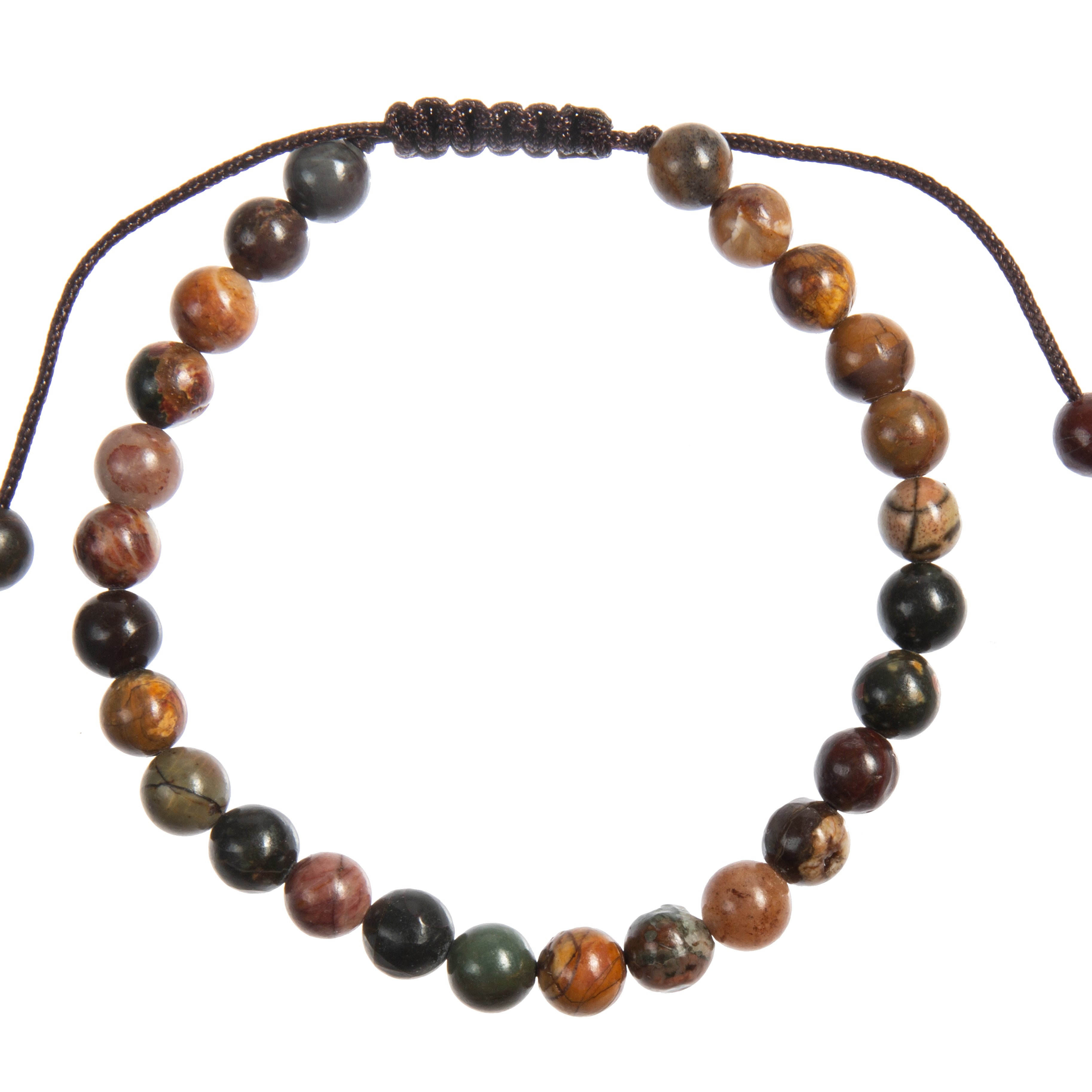 Red Turquoise Beaded Bracelet B4126-6MM