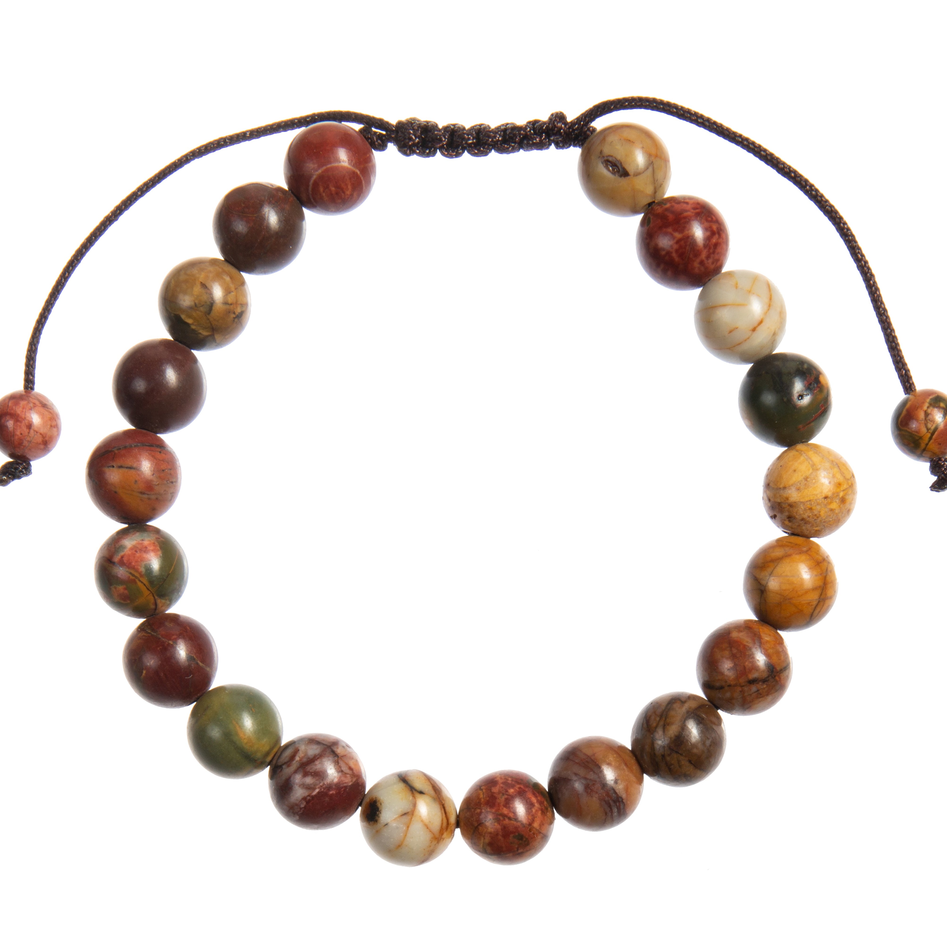 Red Turquoise Beaded Bracelet B4126-8MM