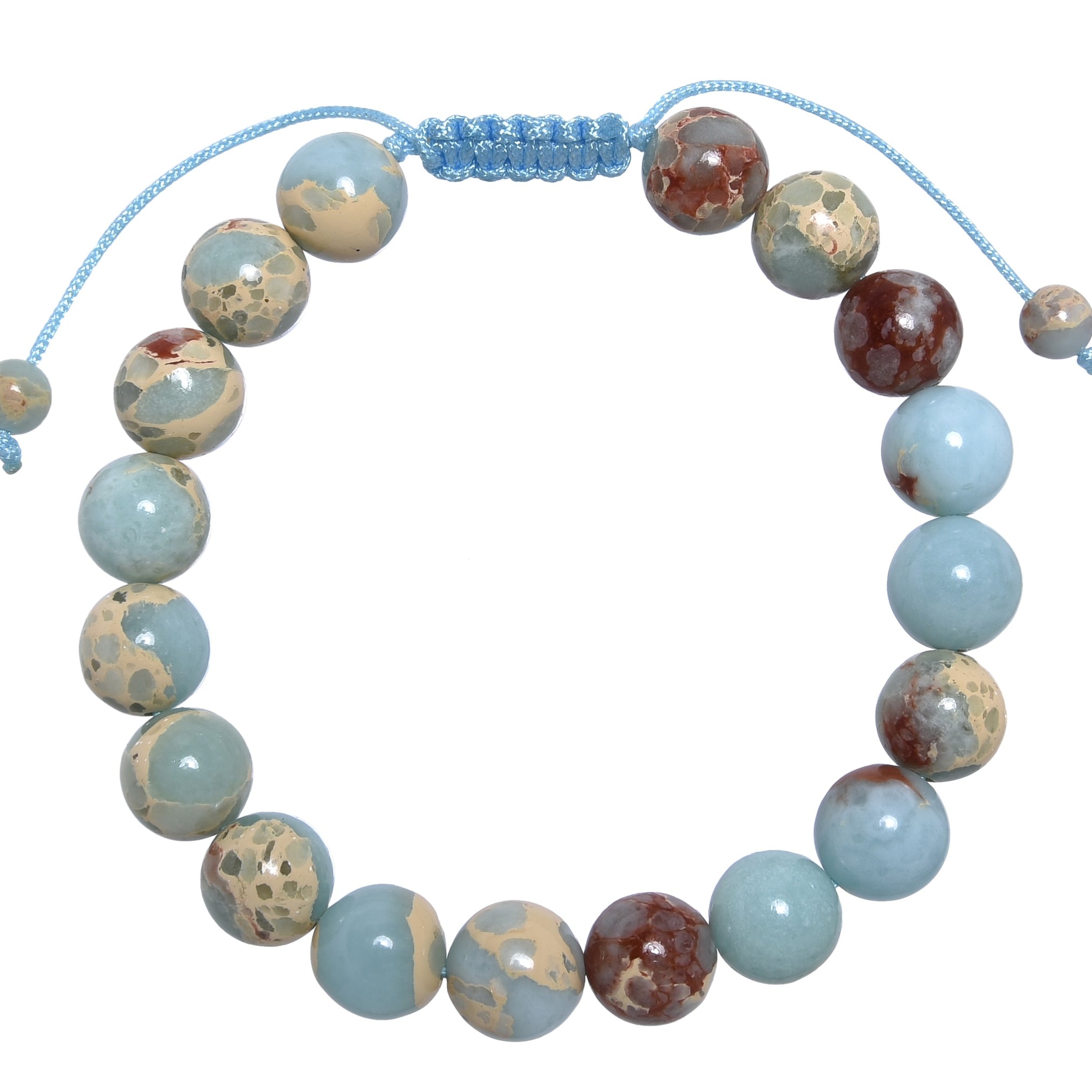 Shoushan Stone Braided Bracelet B4152-10MM