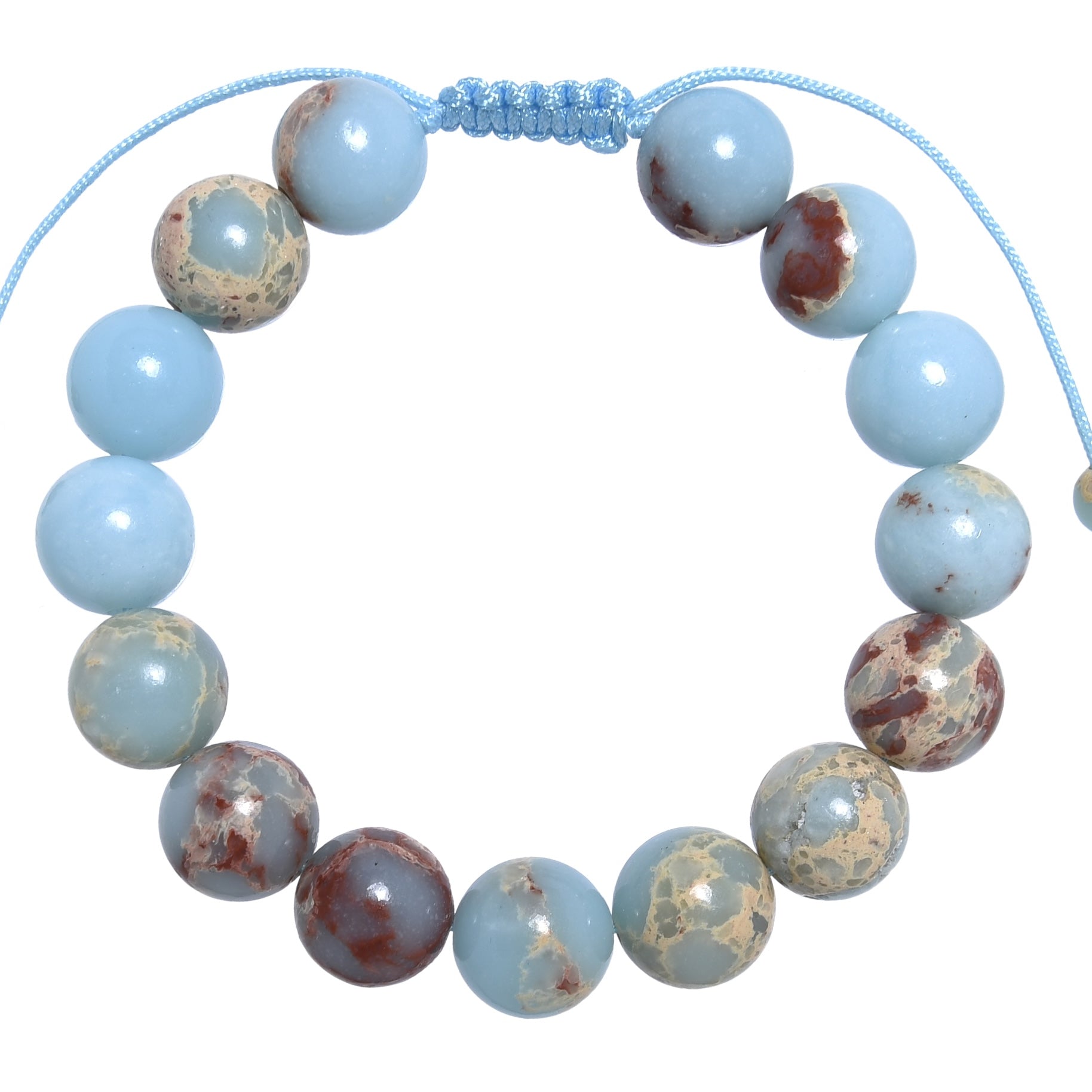 Shoushan Stone Braided Bracelet B4152-12MM