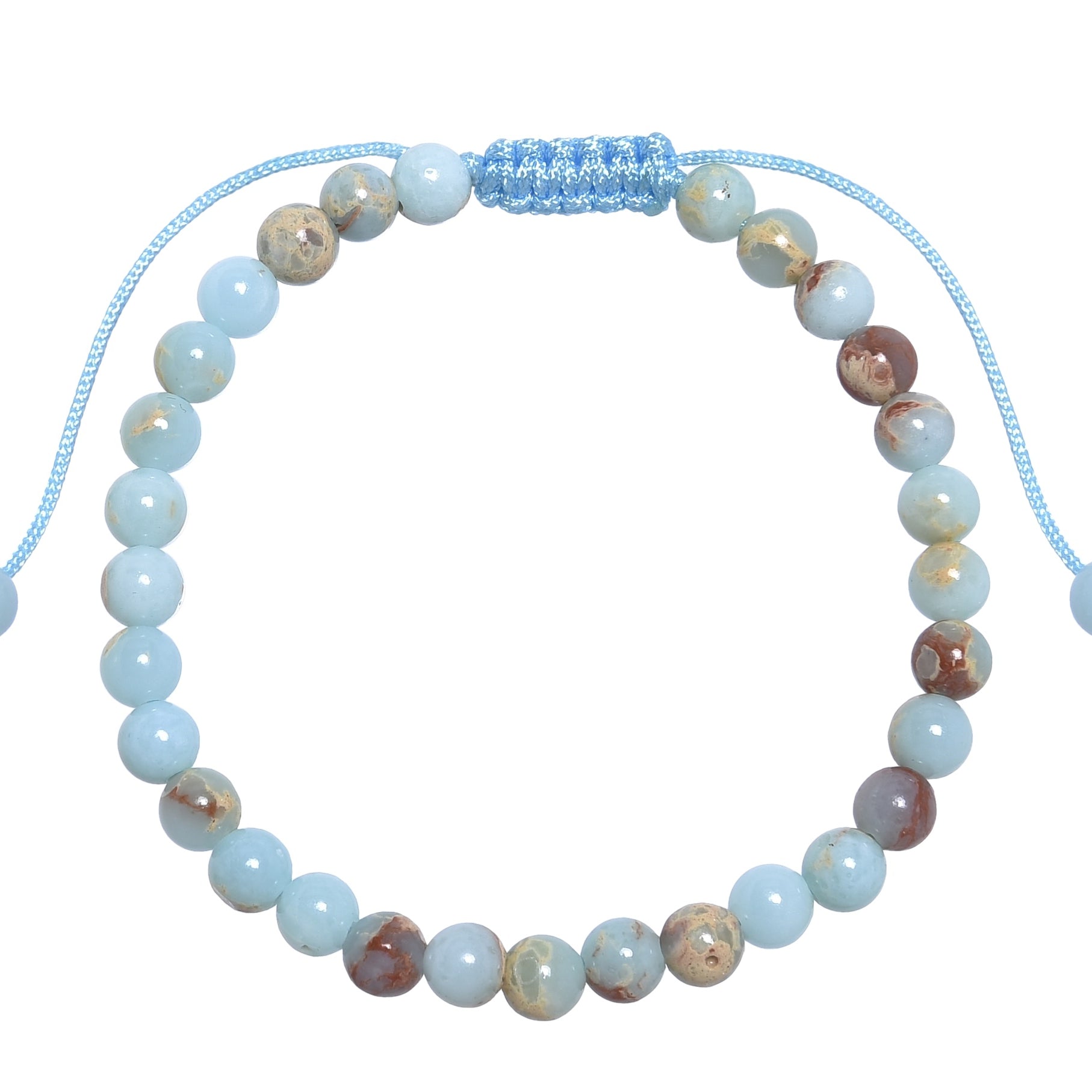 Shoushan Stone Braided Bracelet B4152-6MM