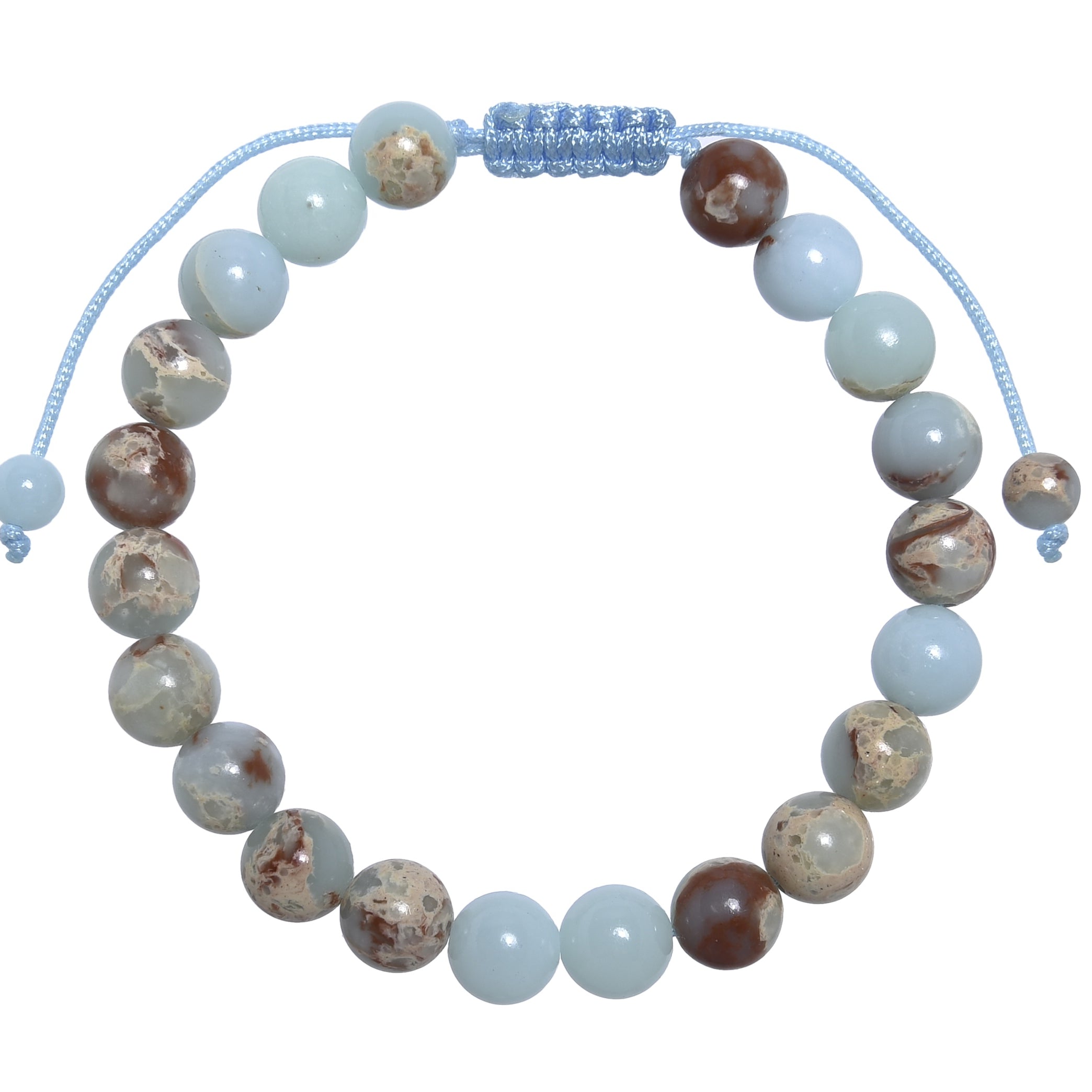 Shoushan Stone Braided Bracelet B4152-8MM