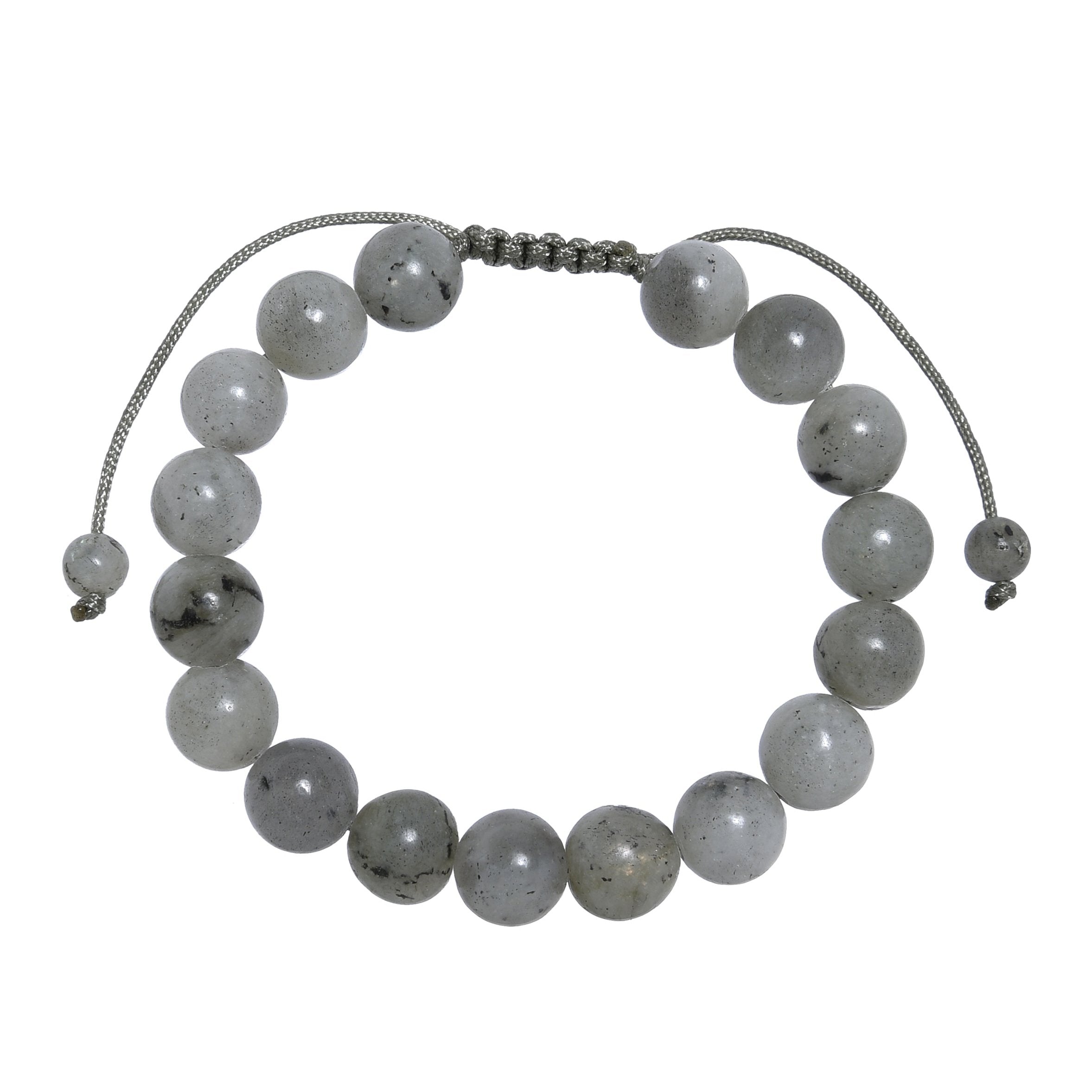 Labradorite Stone Braided Bracelet B4161-10MM