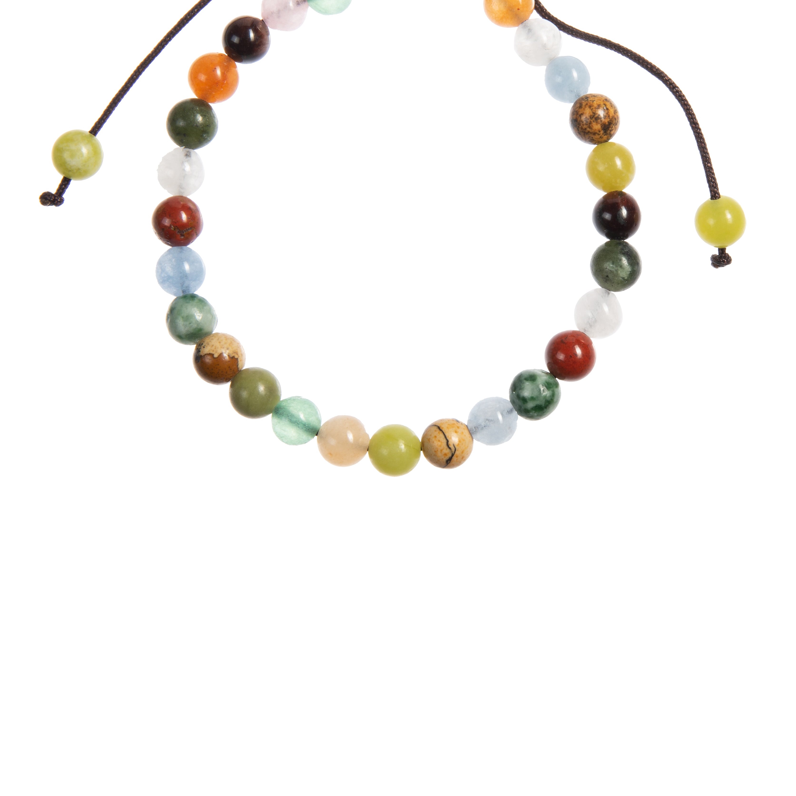 Mixed Stone Beaded Bracelet B4164 - 6MM