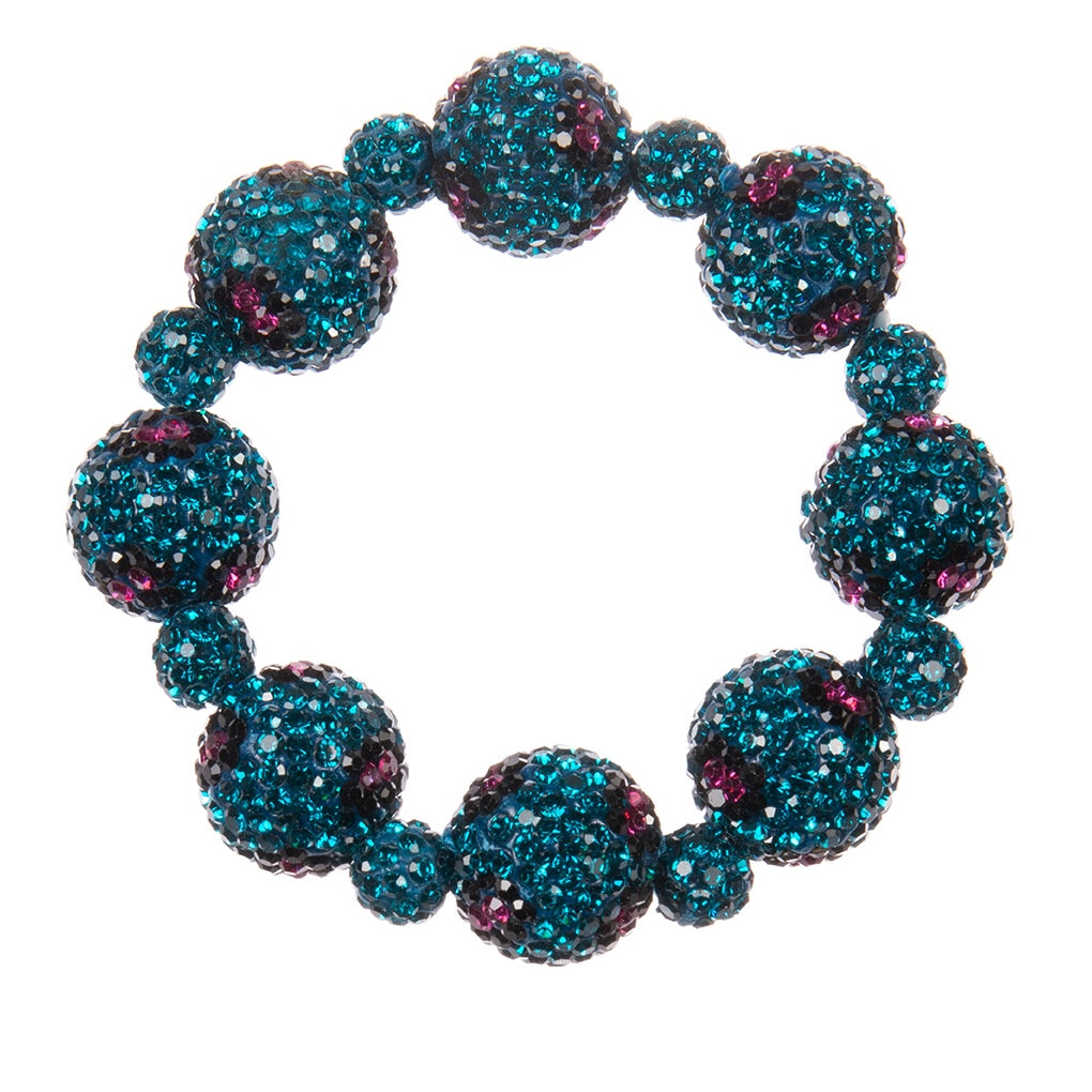 Crystal Rhinestone Bracelet B4256-Blue