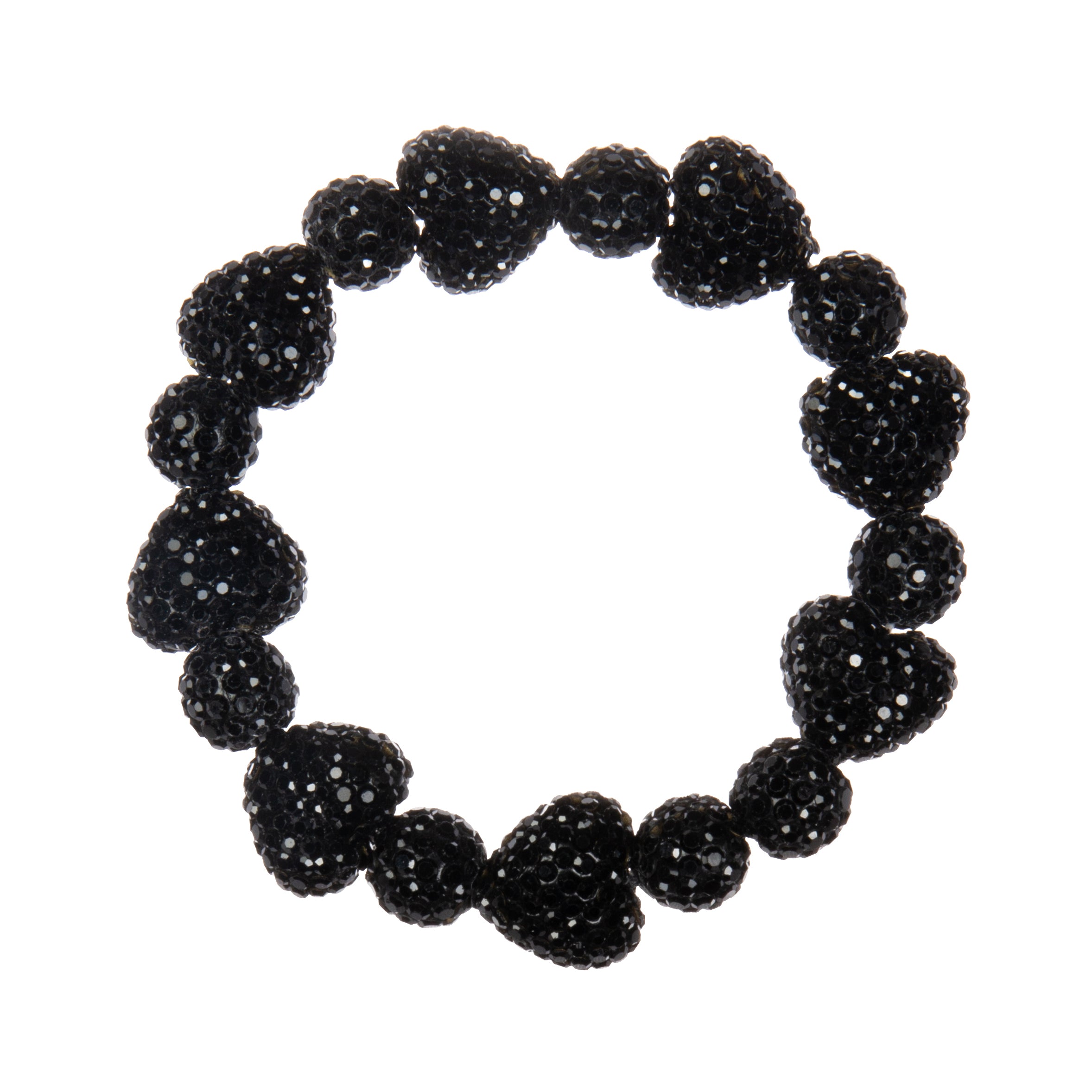 Heart Bead Rhinestone Bracelet B4259