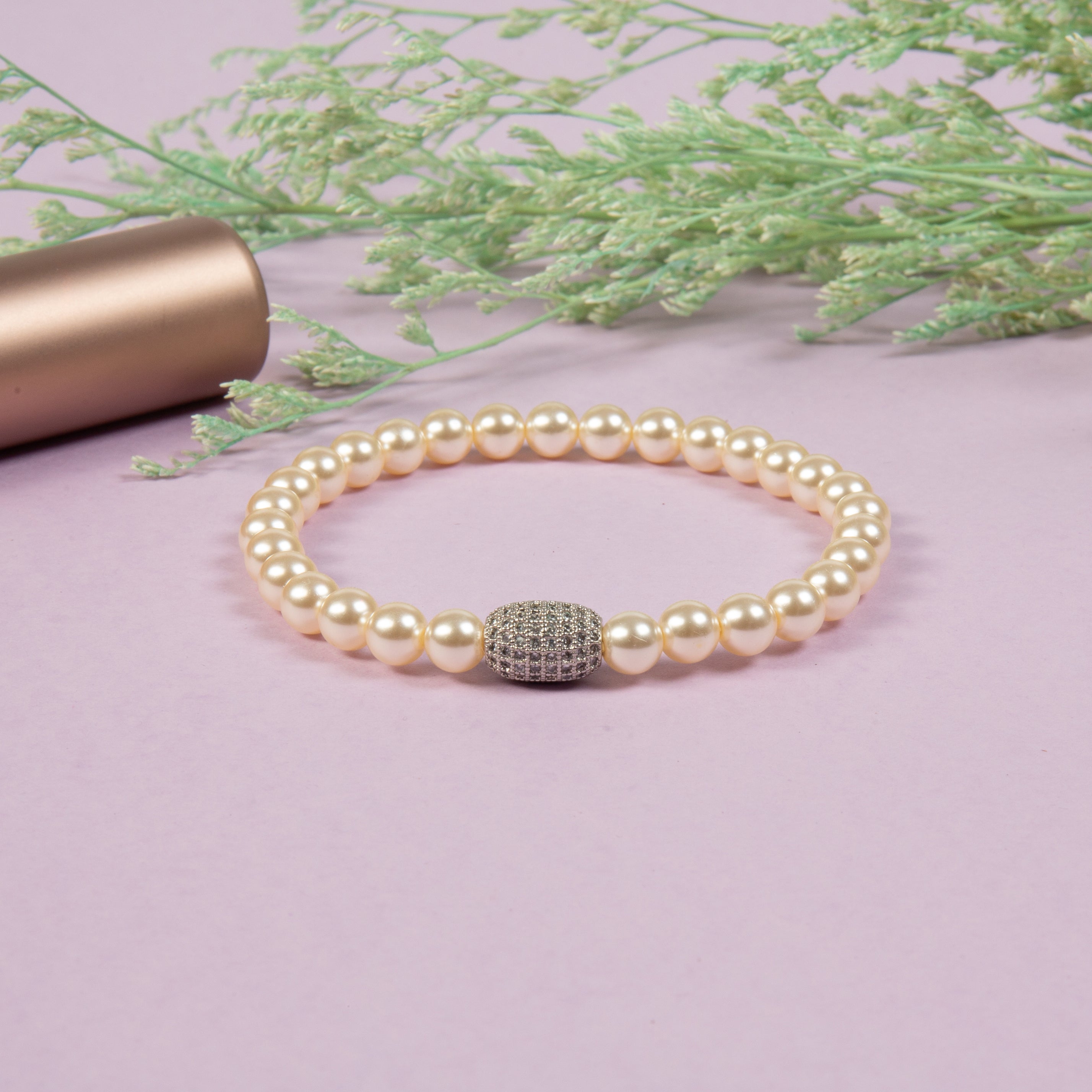 Glass Pear Beads Bracelet B4310