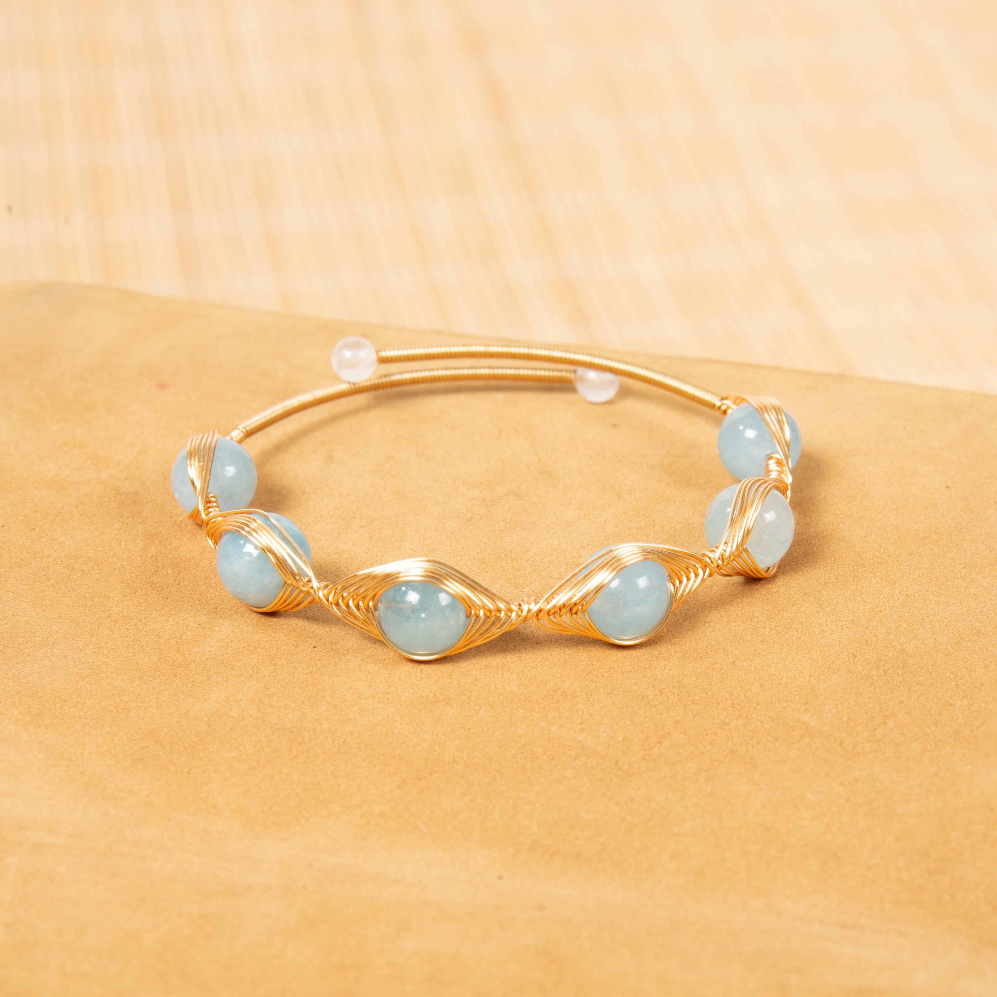 Various Stones Copper Handmade Bracelet B4333