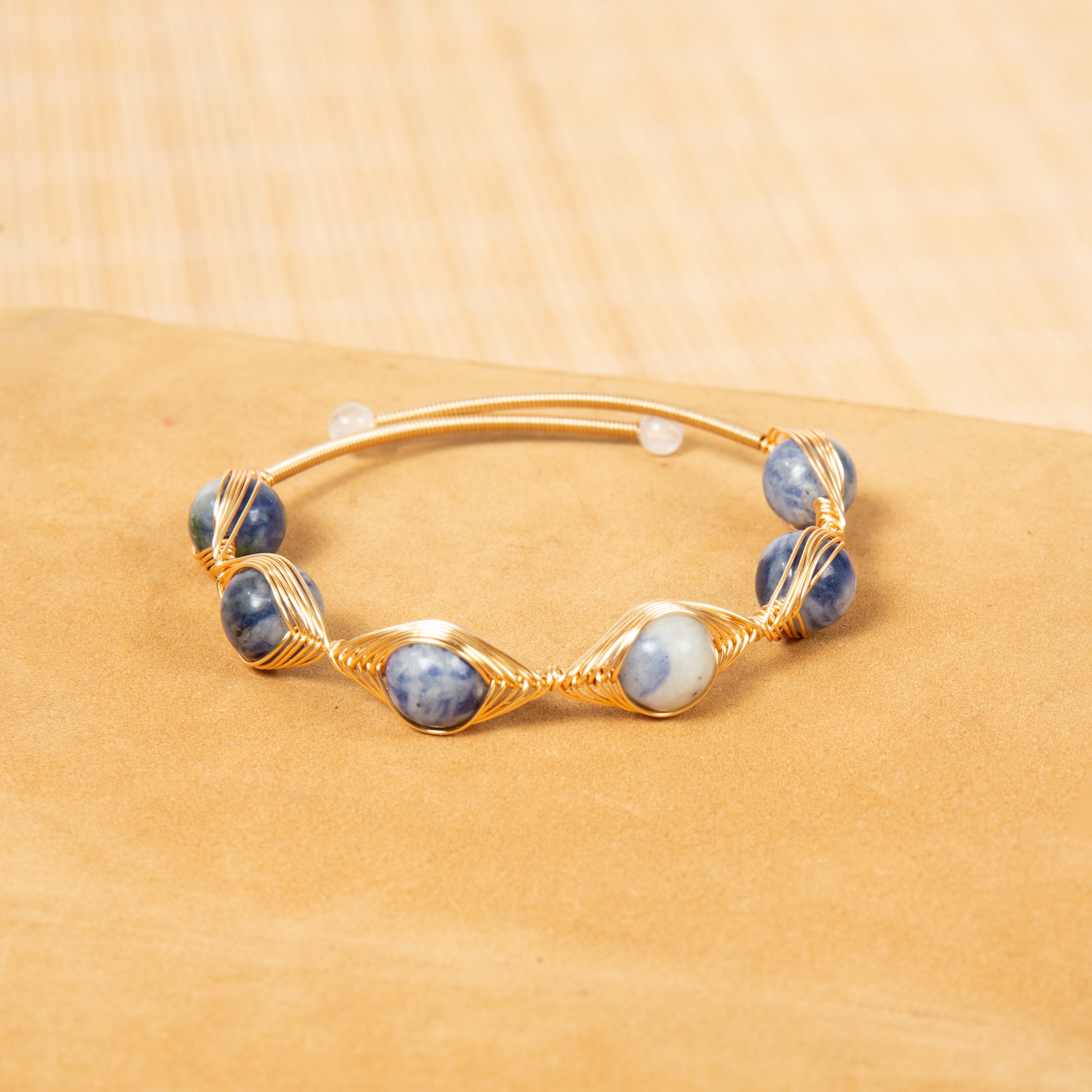 Various Stones Copper Handmade Bracelet B4333