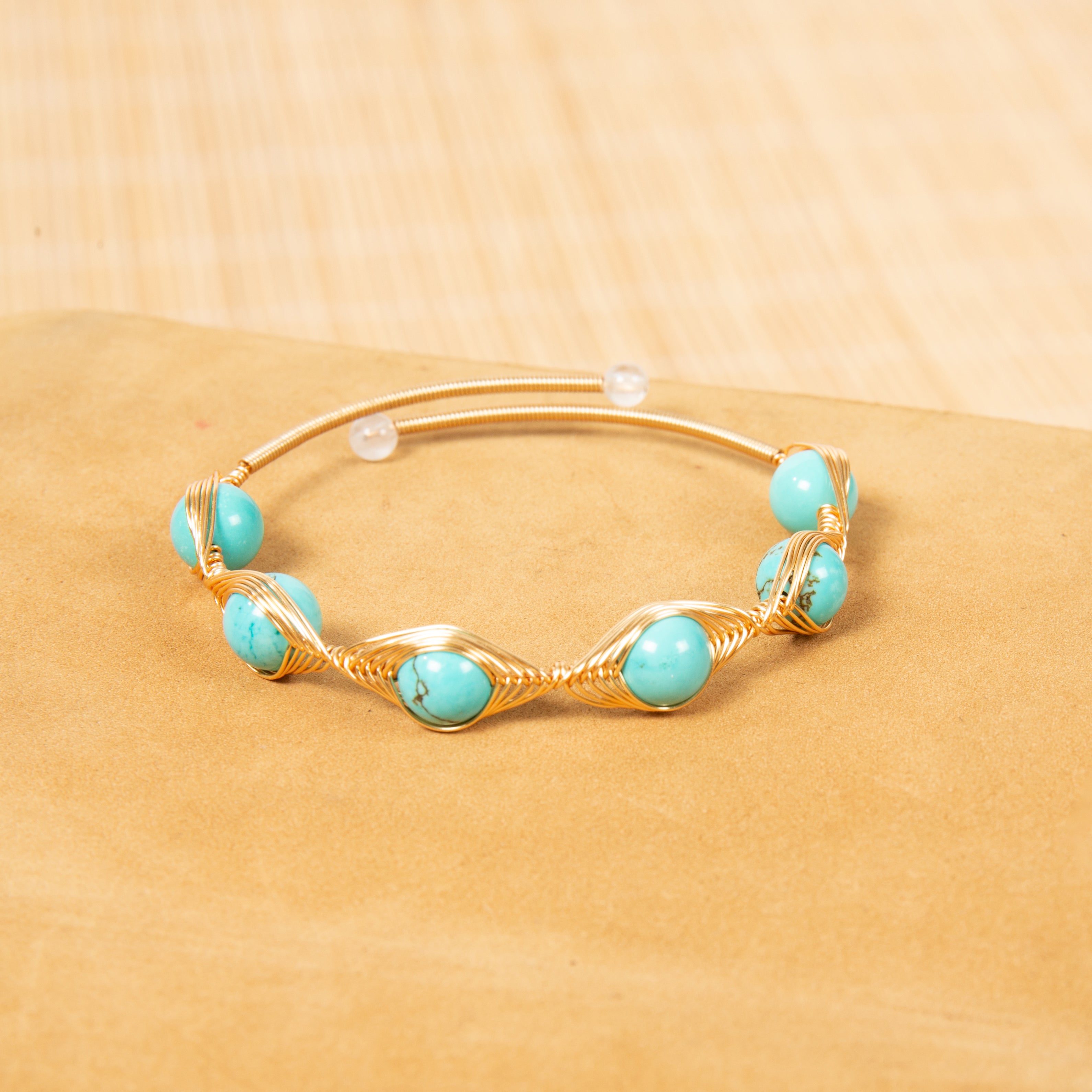 Various Stones Copper Handmade Bracelet B4333