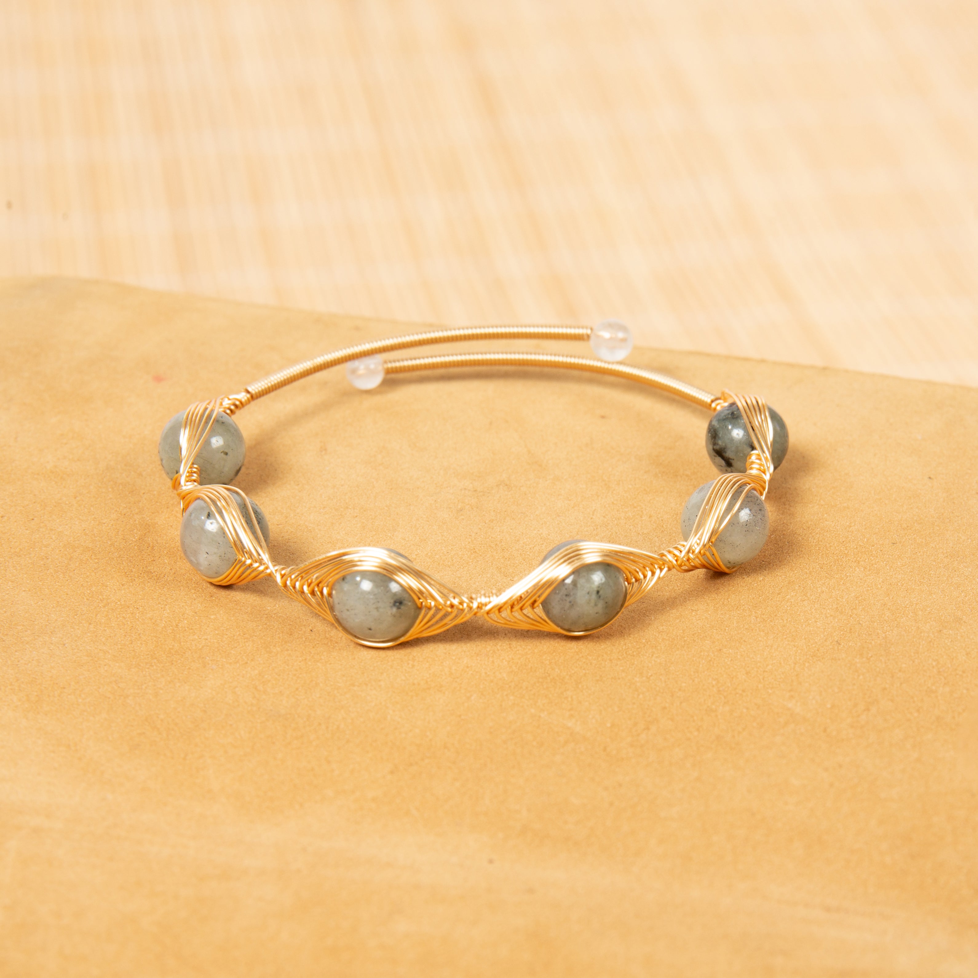 Various Stones Copper Handmade Bracelet B4333