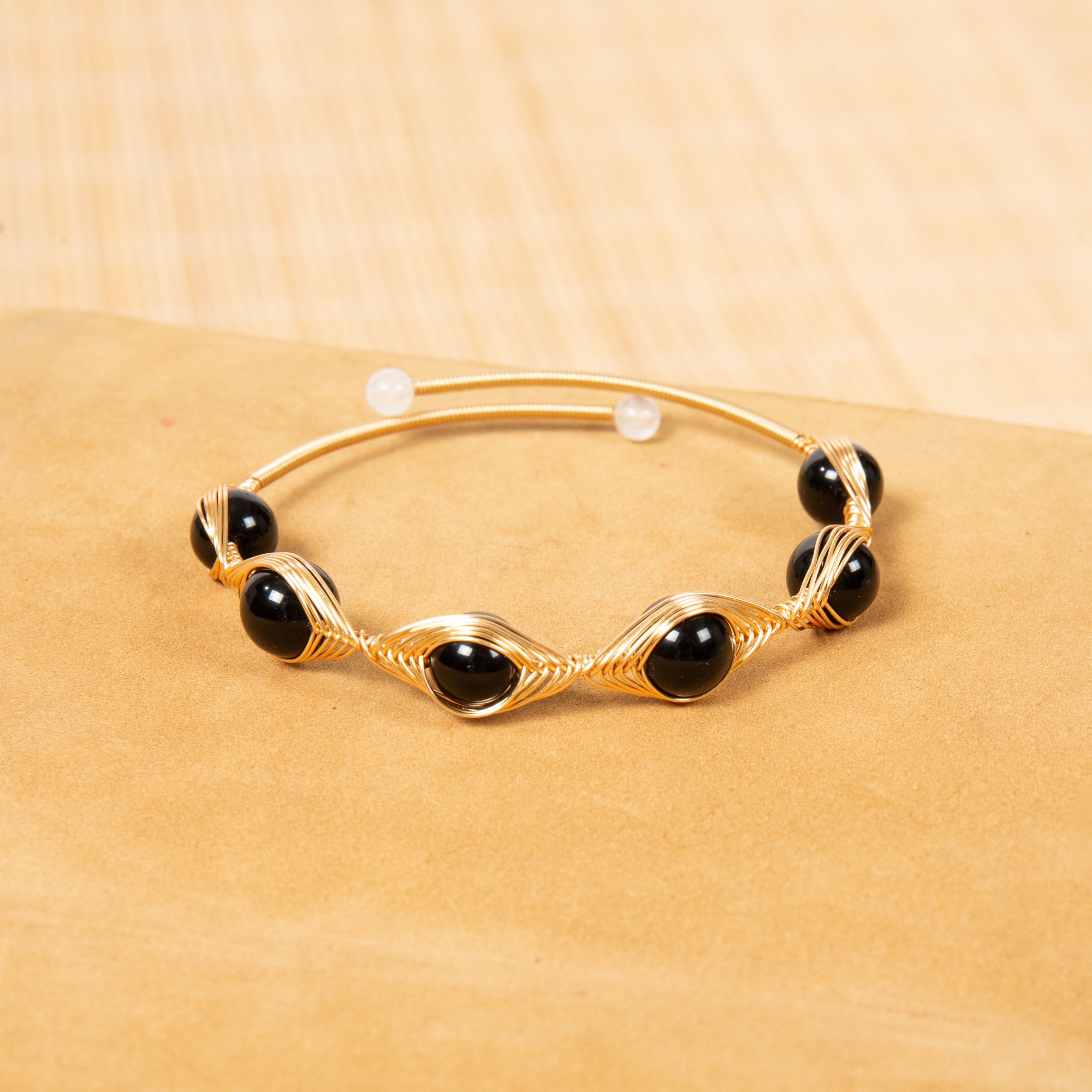 Various Stones Copper Handmade Bracelet B4333