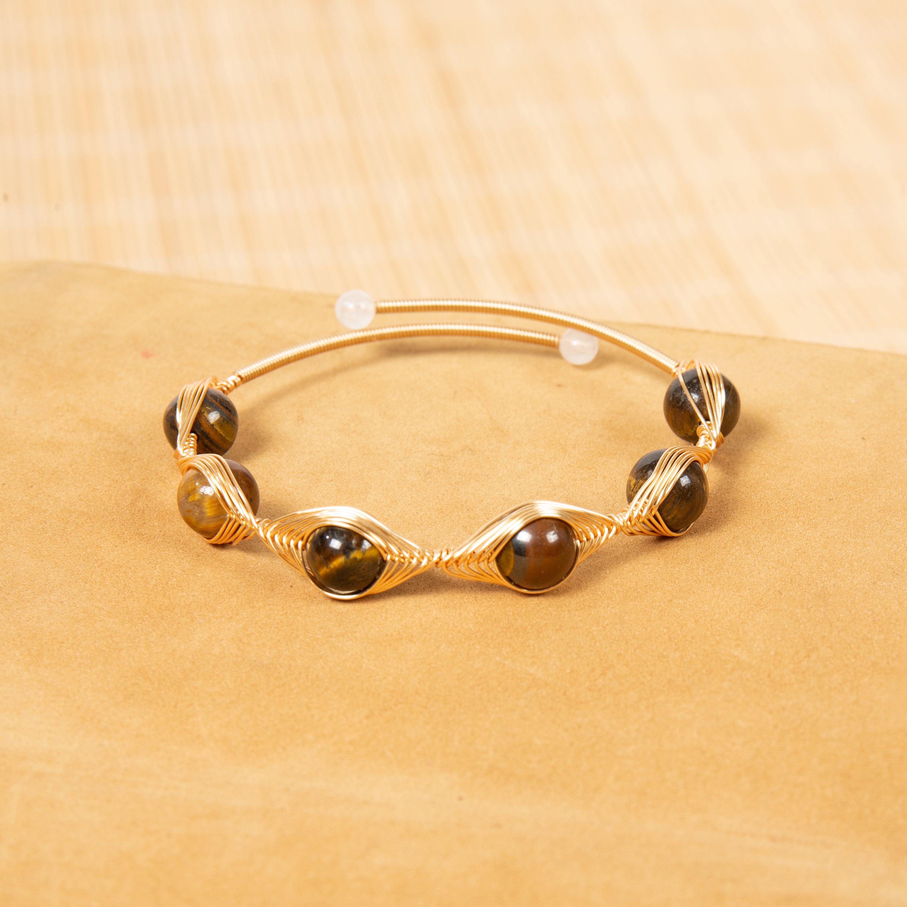 Various Stones Copper Handmade Bracelet B4333