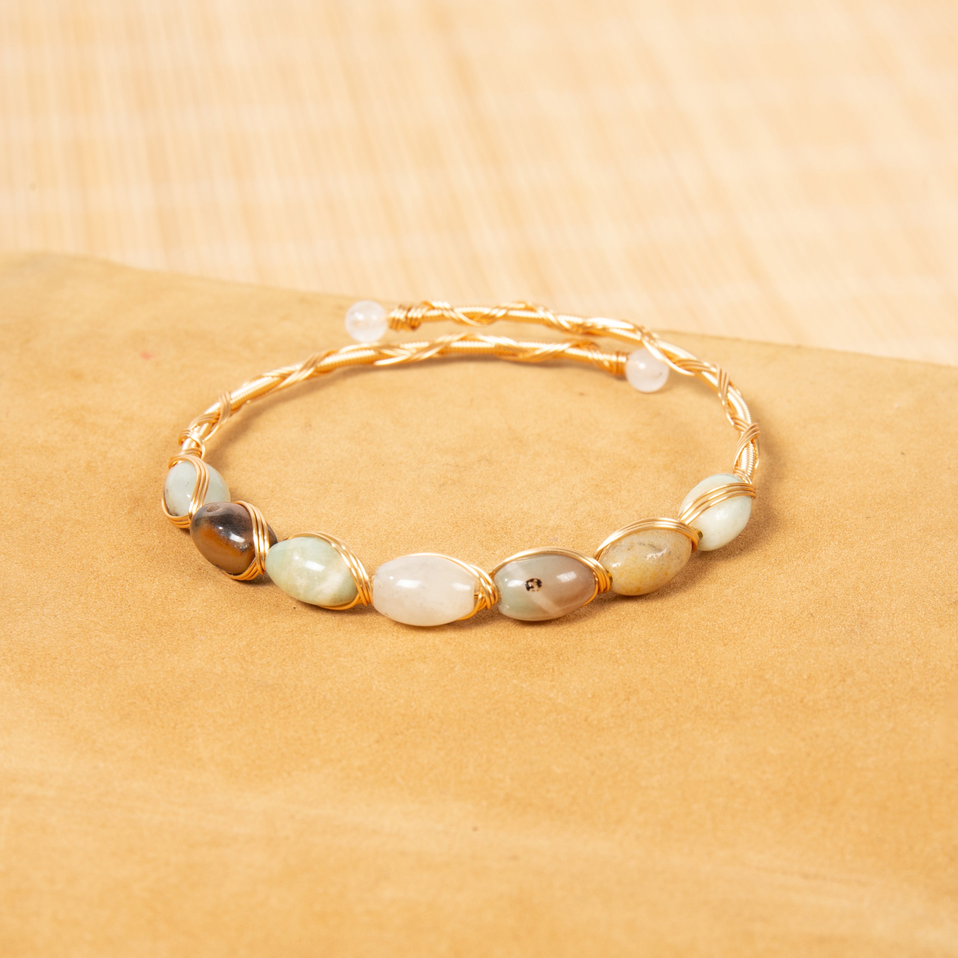 Various Stones Handmade Bracelet B4337