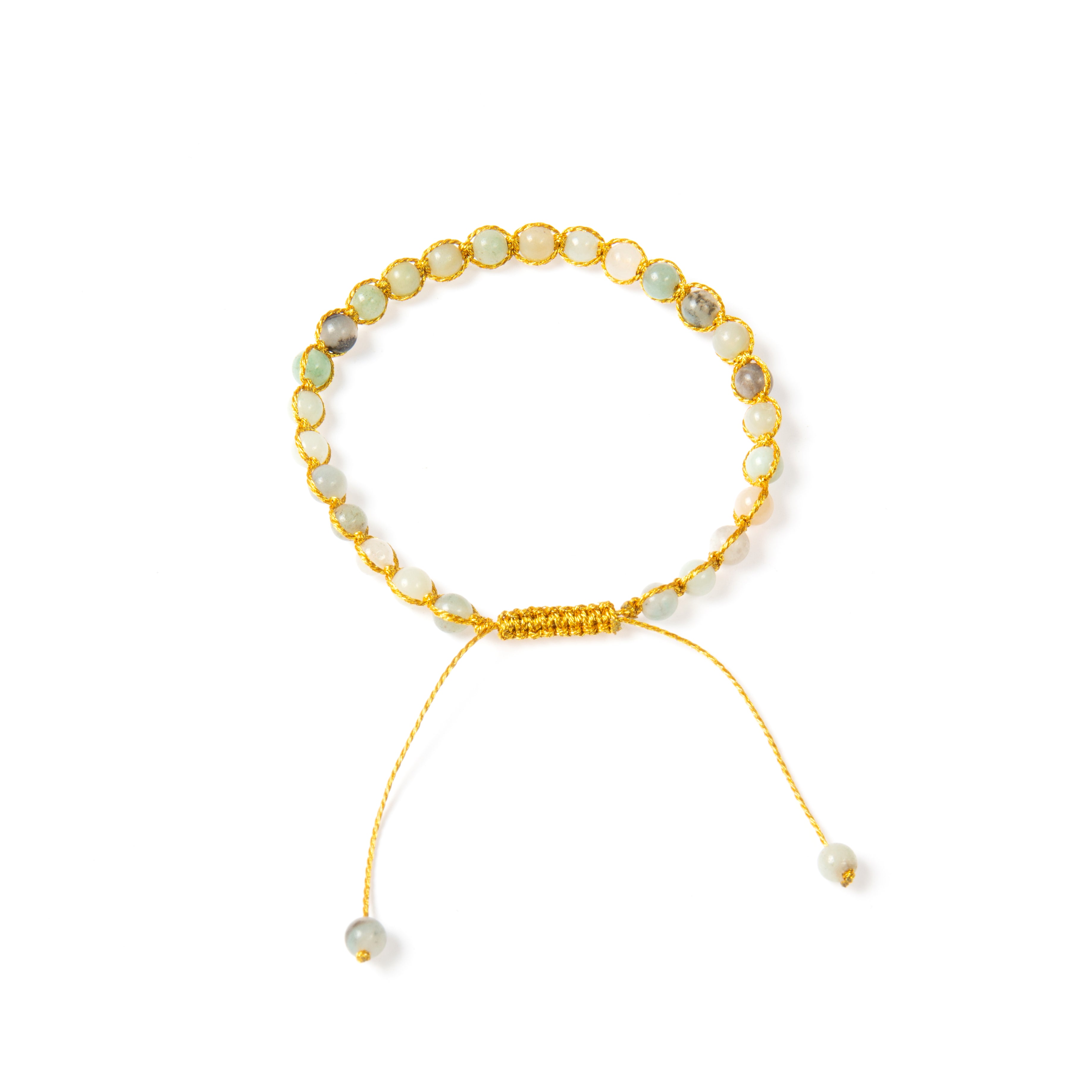 Various Stones Shamballa Handmade Bracelet B4344