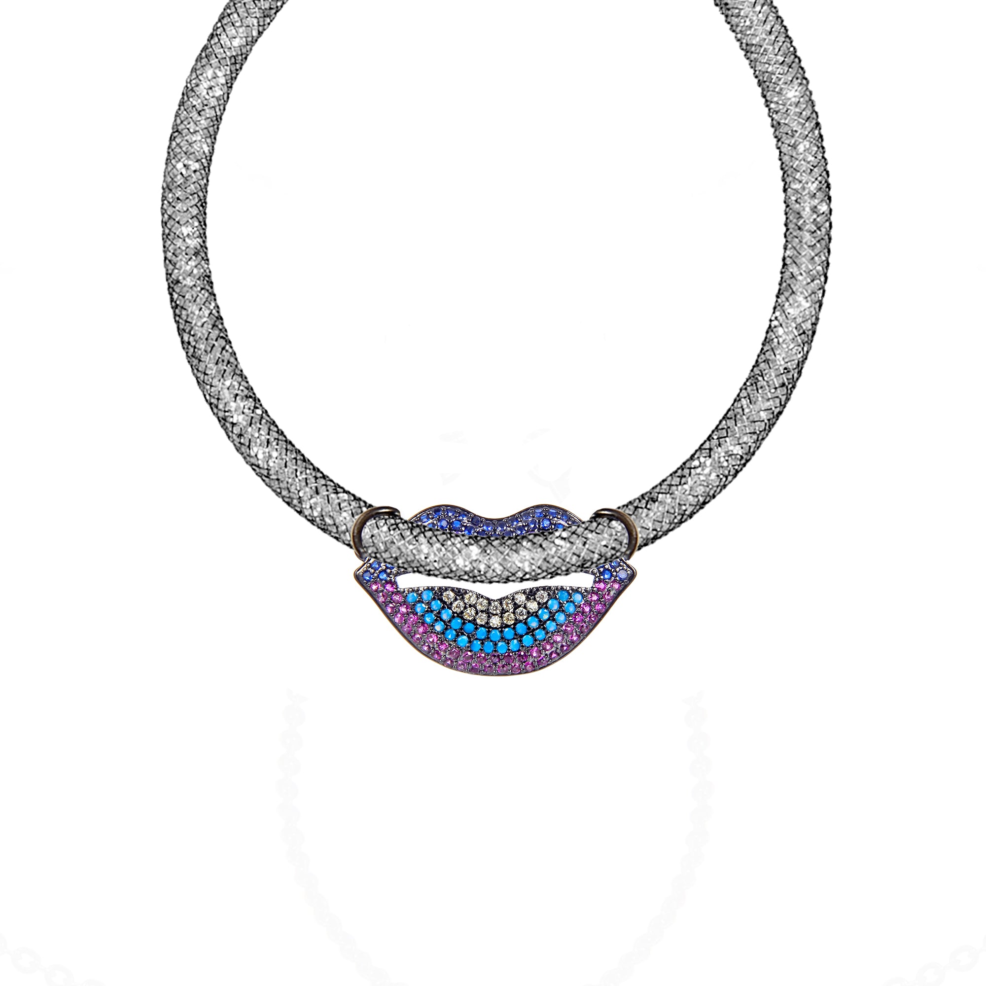 Lips Pattern Zircon Chain Bracelet BP0380